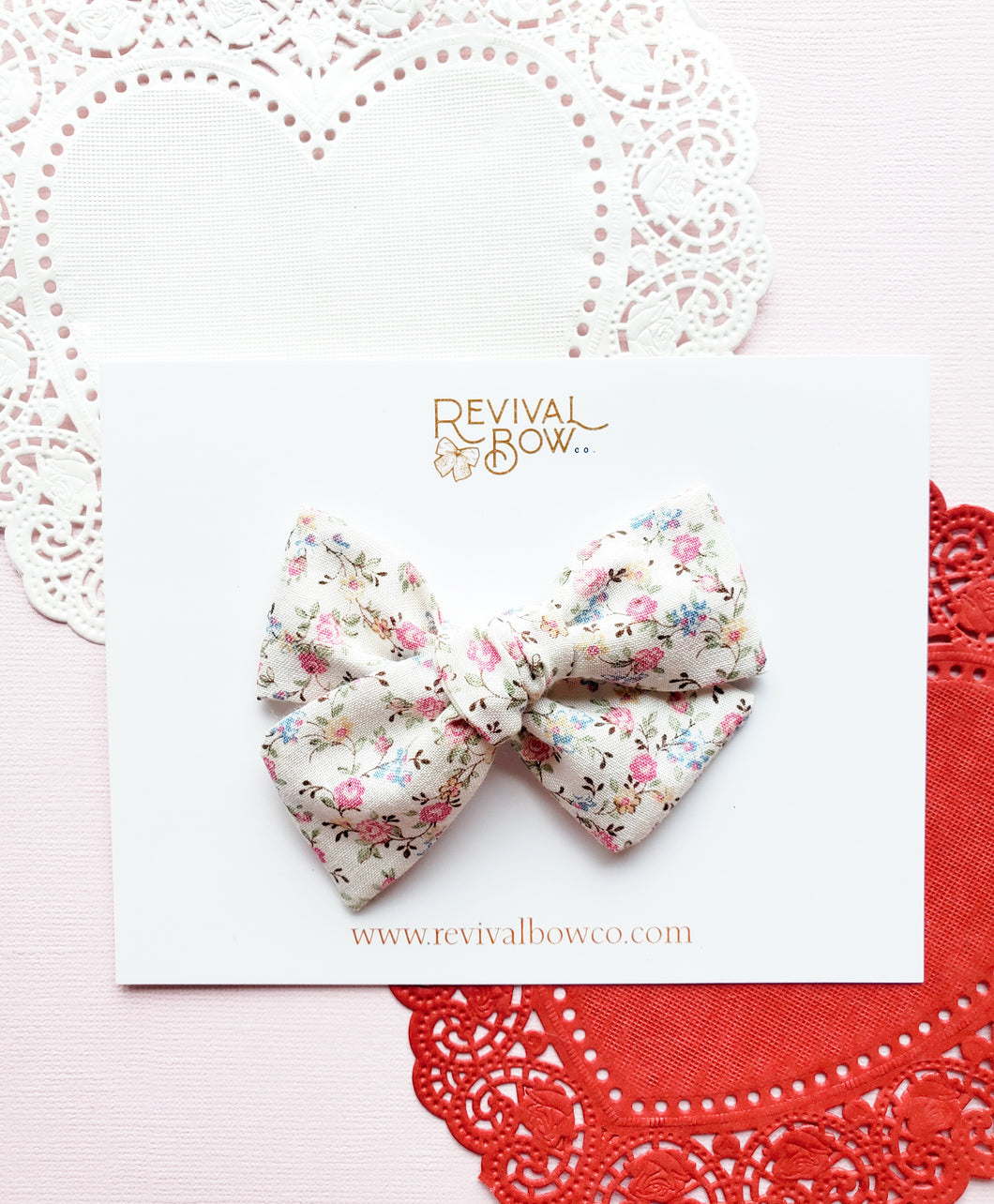 Small Pinwheel Bow • Petite Floral