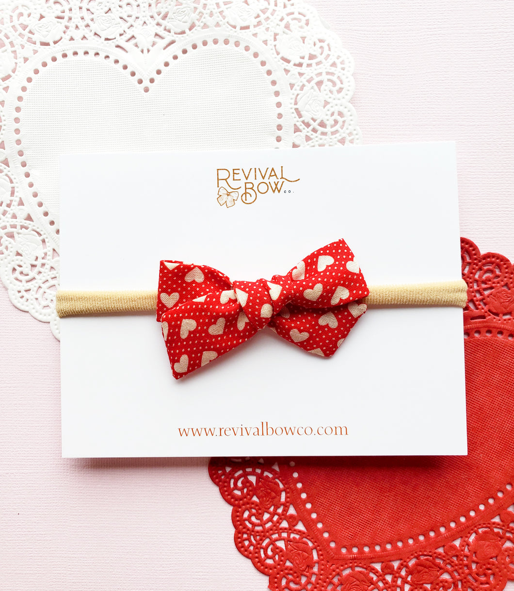 Mini Pinwheel Bow • Polka Dot Floral