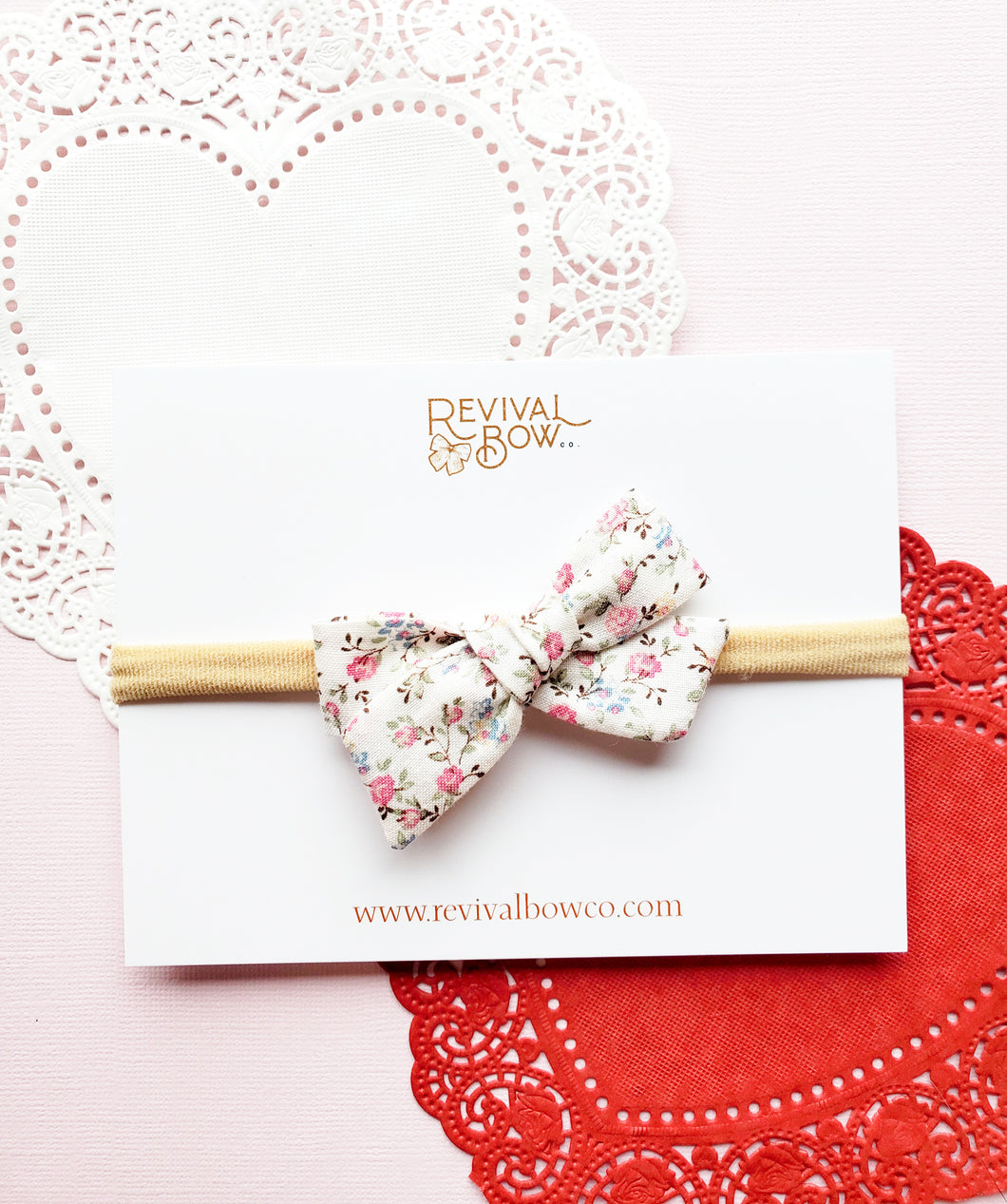 Mini Pinwheel Bow • Petite Floral