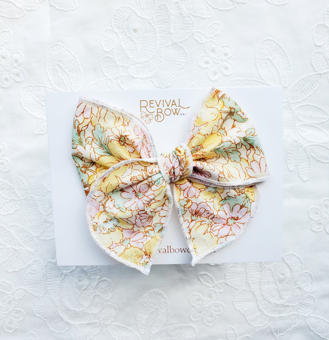 Fable Bow • Yellow Floral