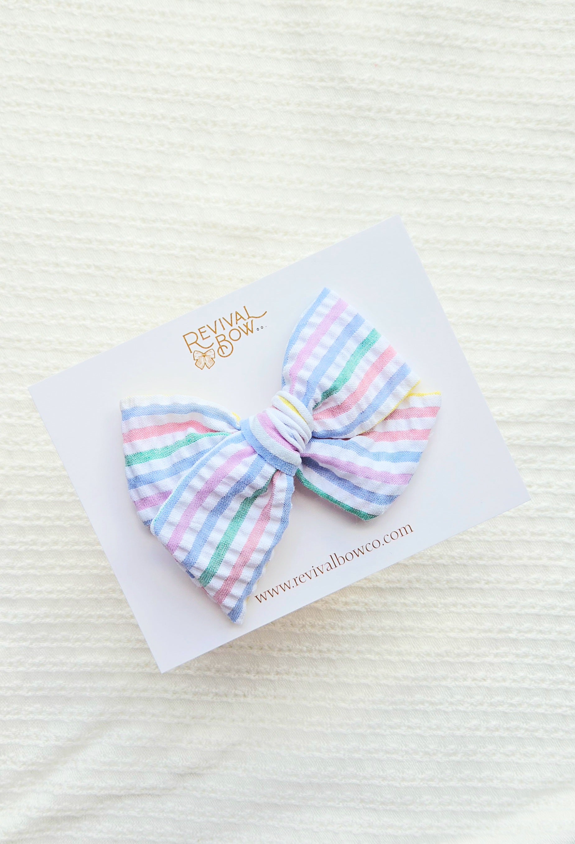 Large Pinwheel Bow • Candy Stripe