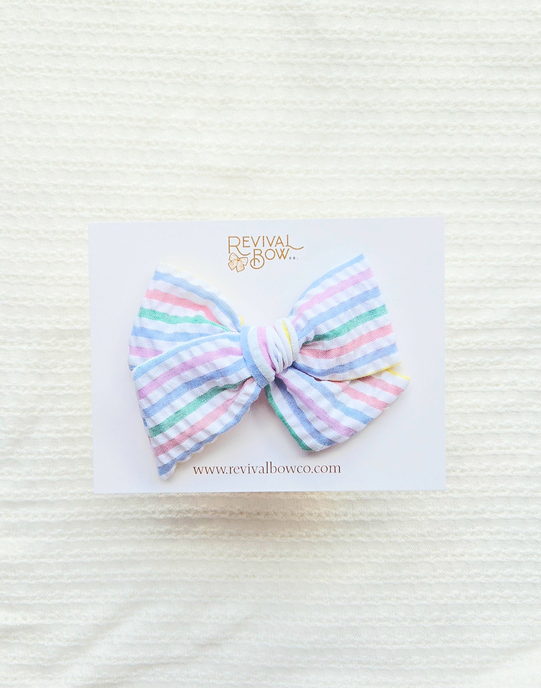 Large Pinwheel Bow • Candy Stripe