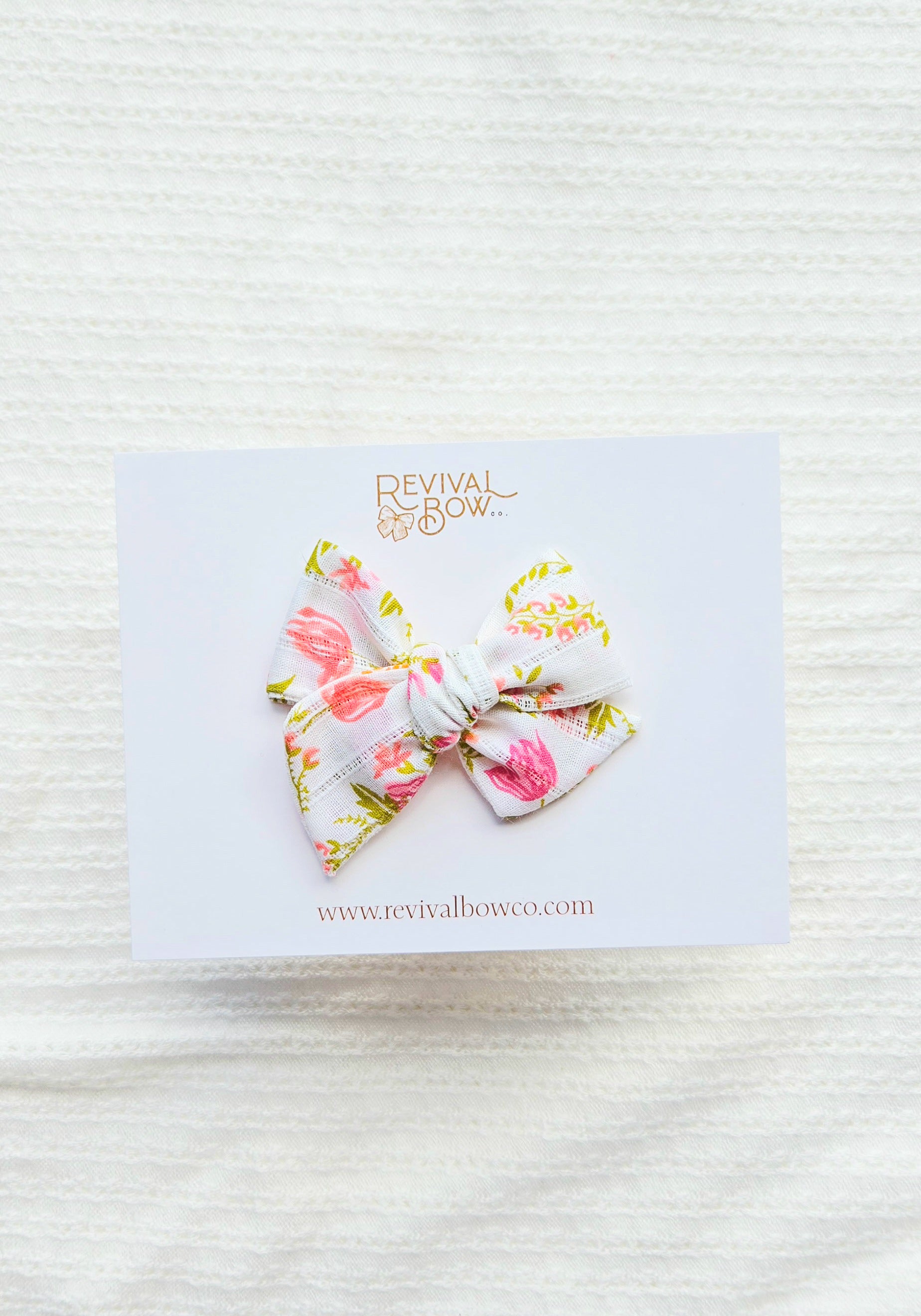 Small Pinwheel Bow • Summer Floral