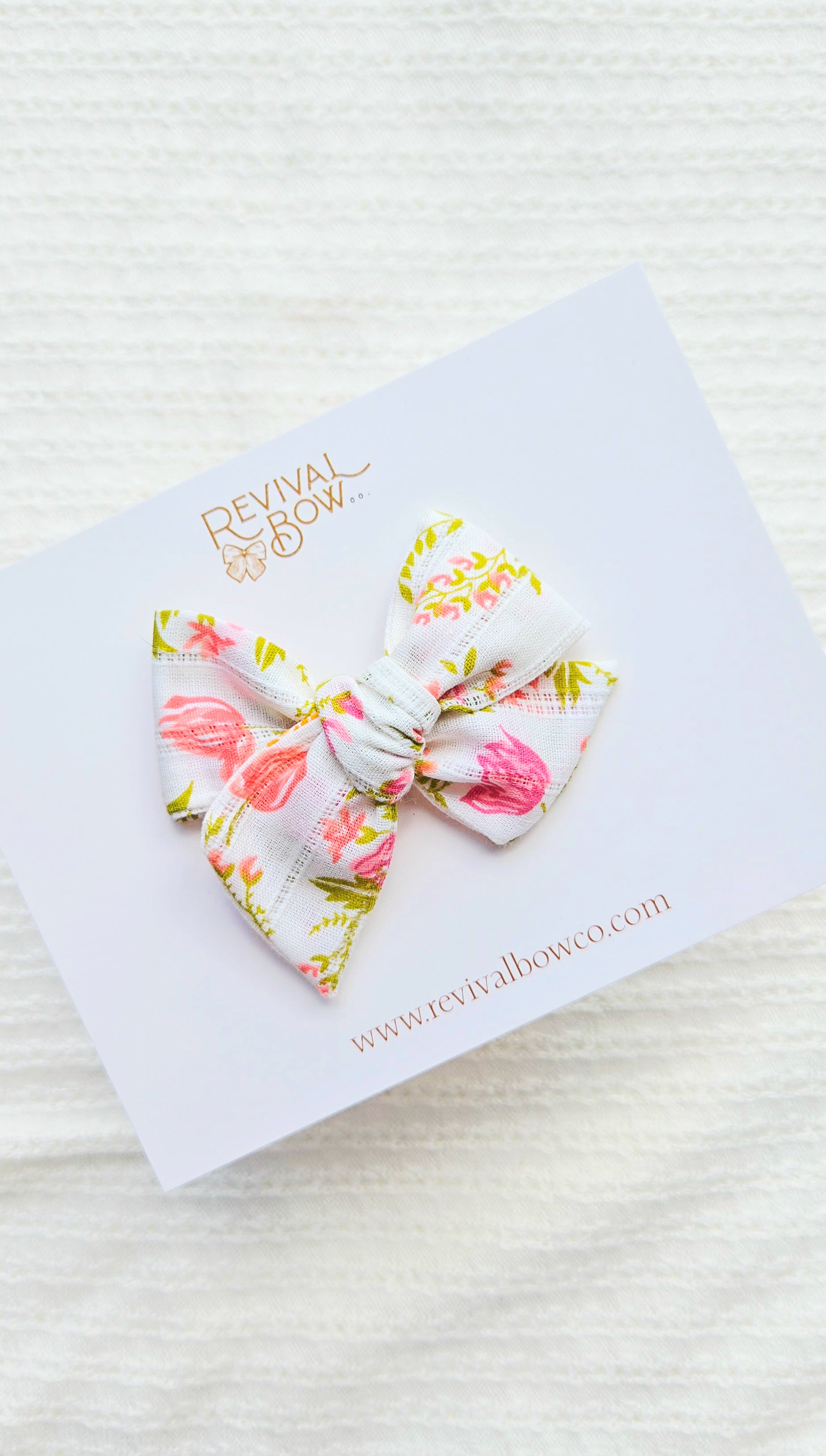Small Pinwheel Bow • Summer Floral