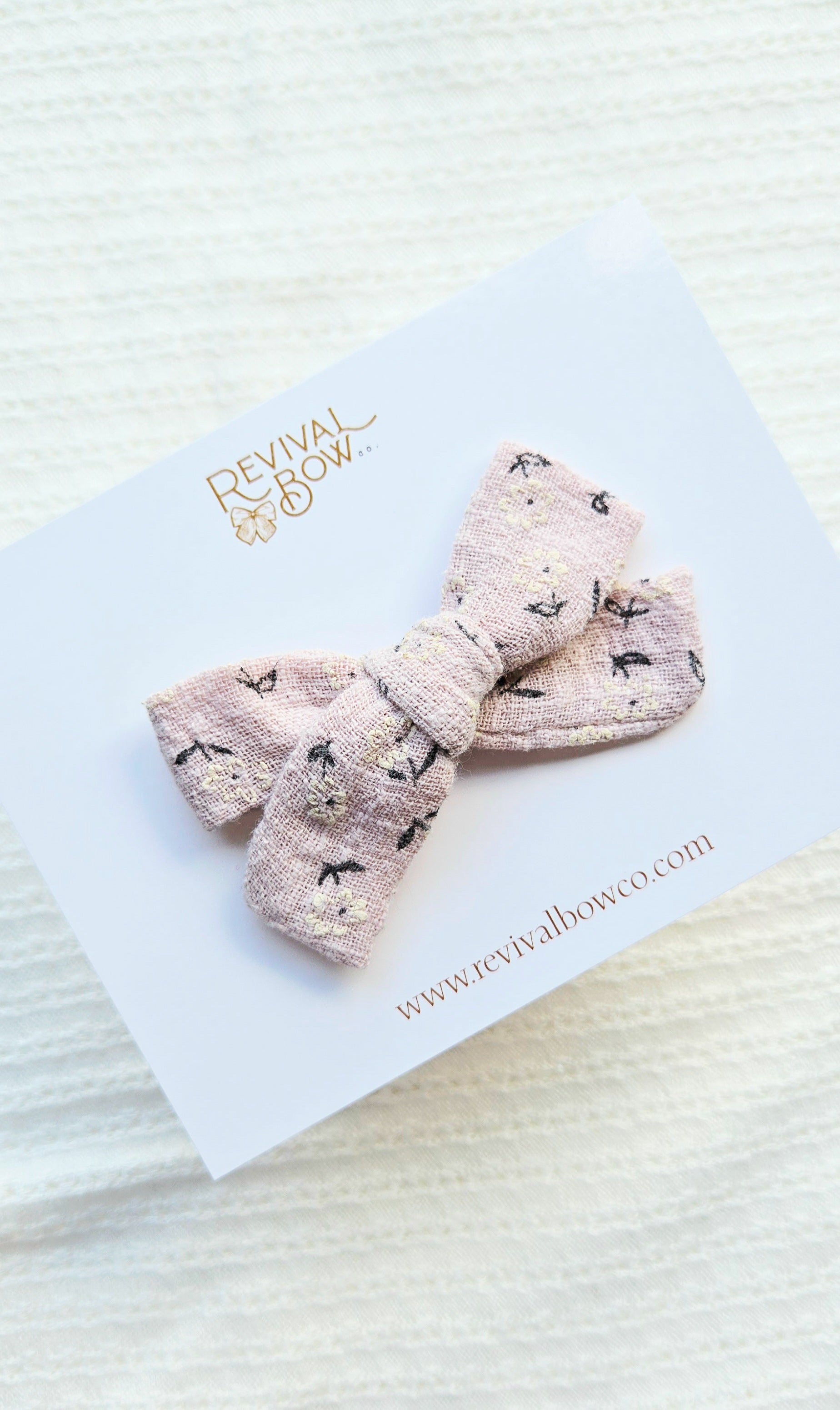 School Girl Bow • Dusty Pink