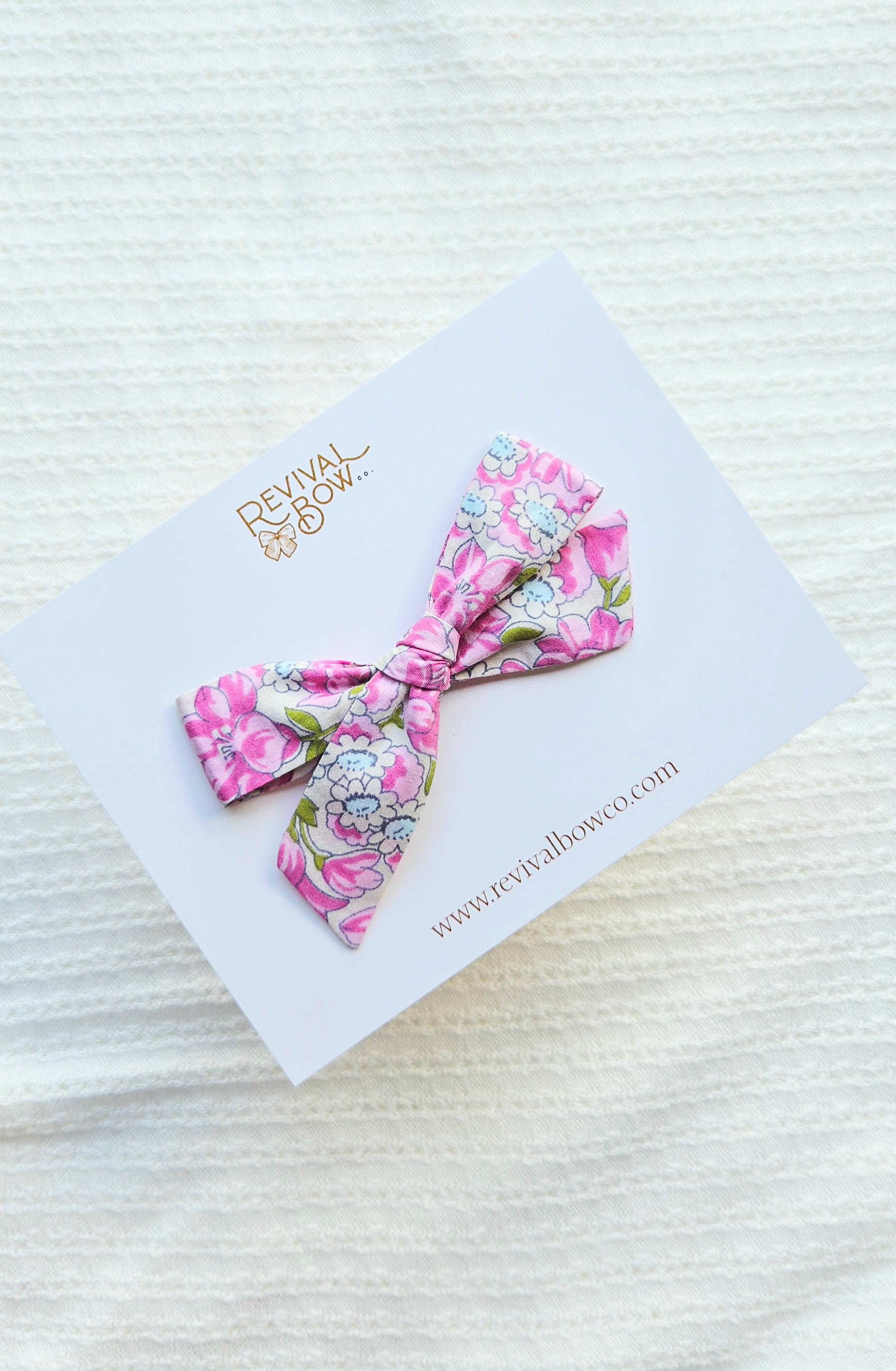 School Girl Bow • Pink Floral