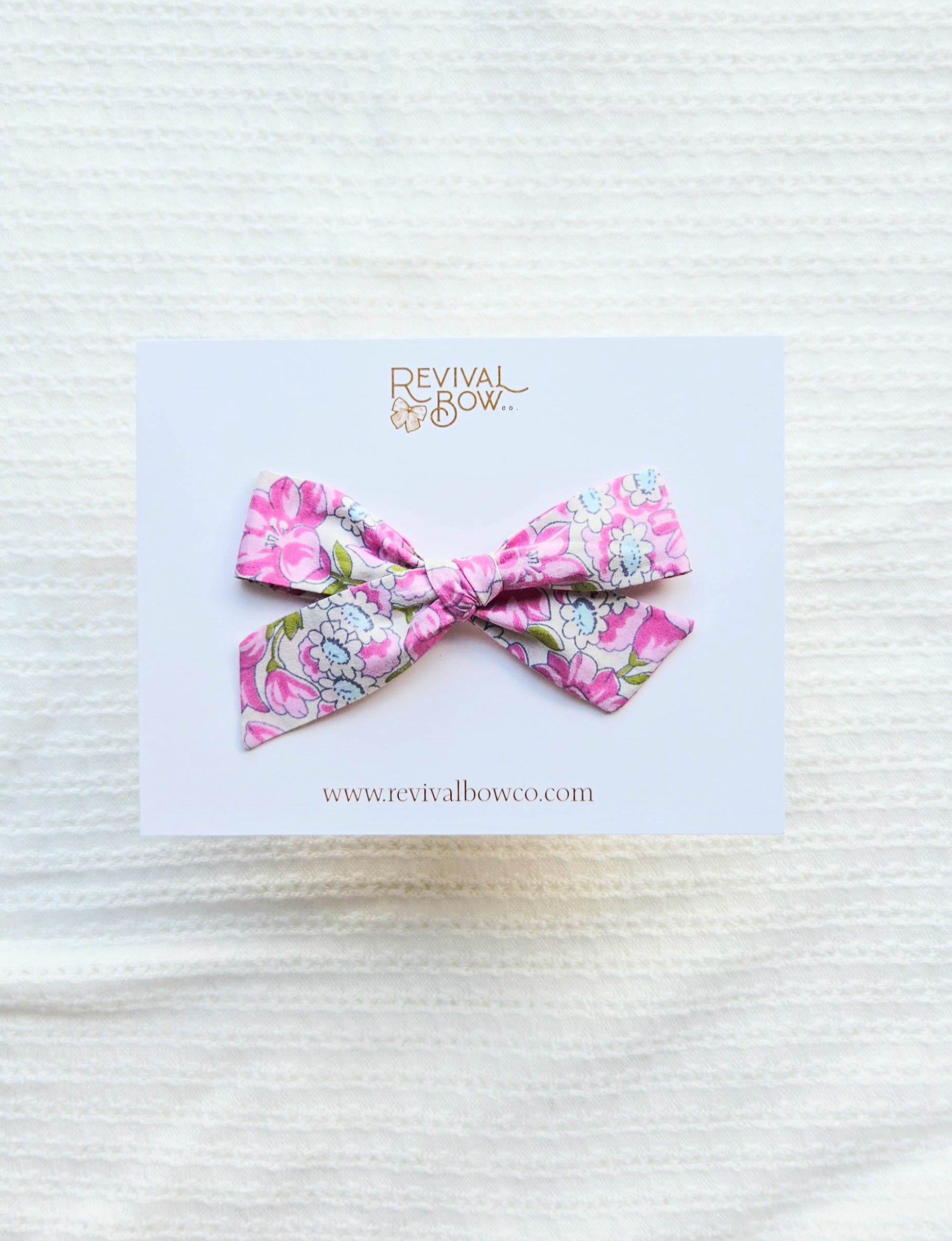 School Girl Bow • Pink Floral