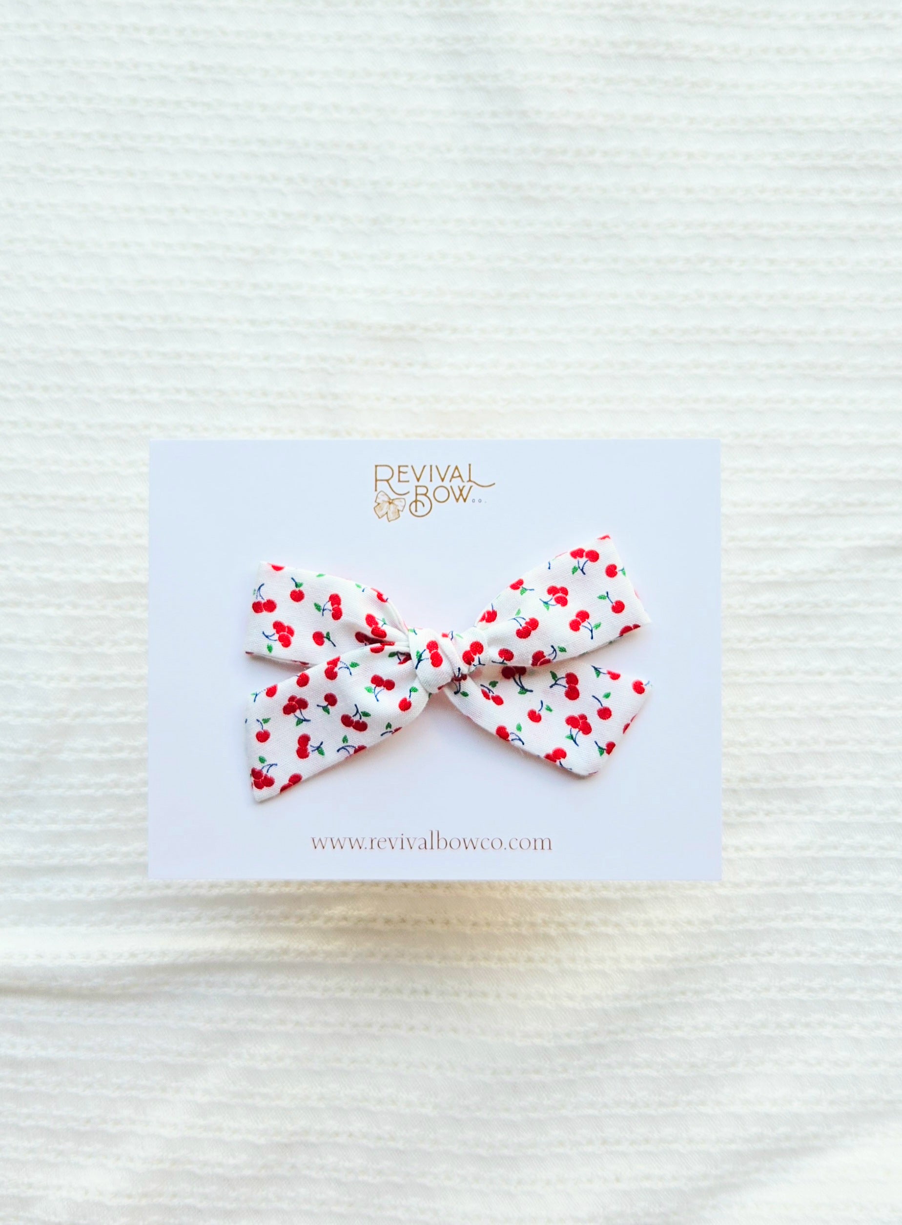 School Girl Bow • Cherries
