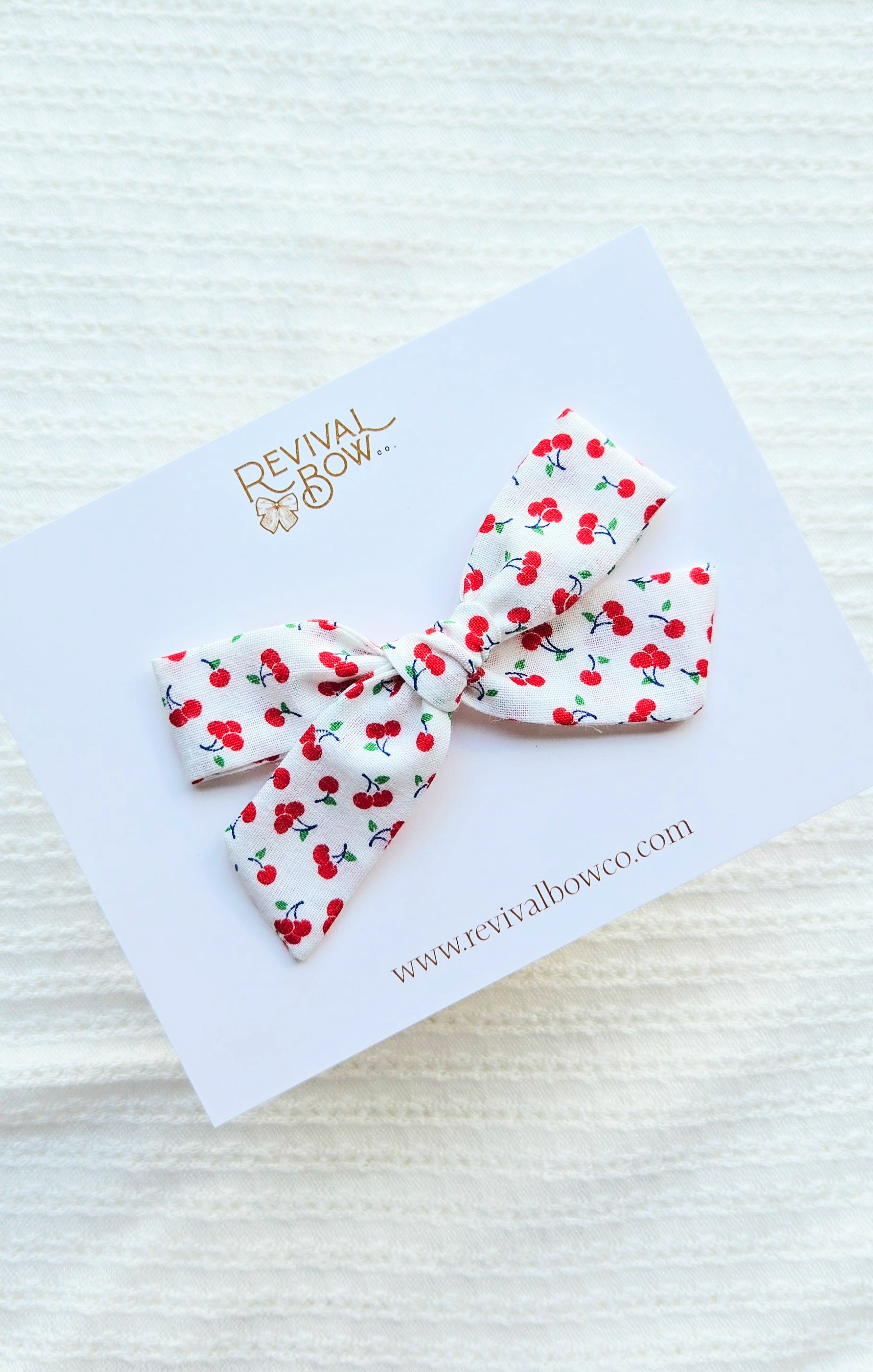 School Girl Bow • Cherries