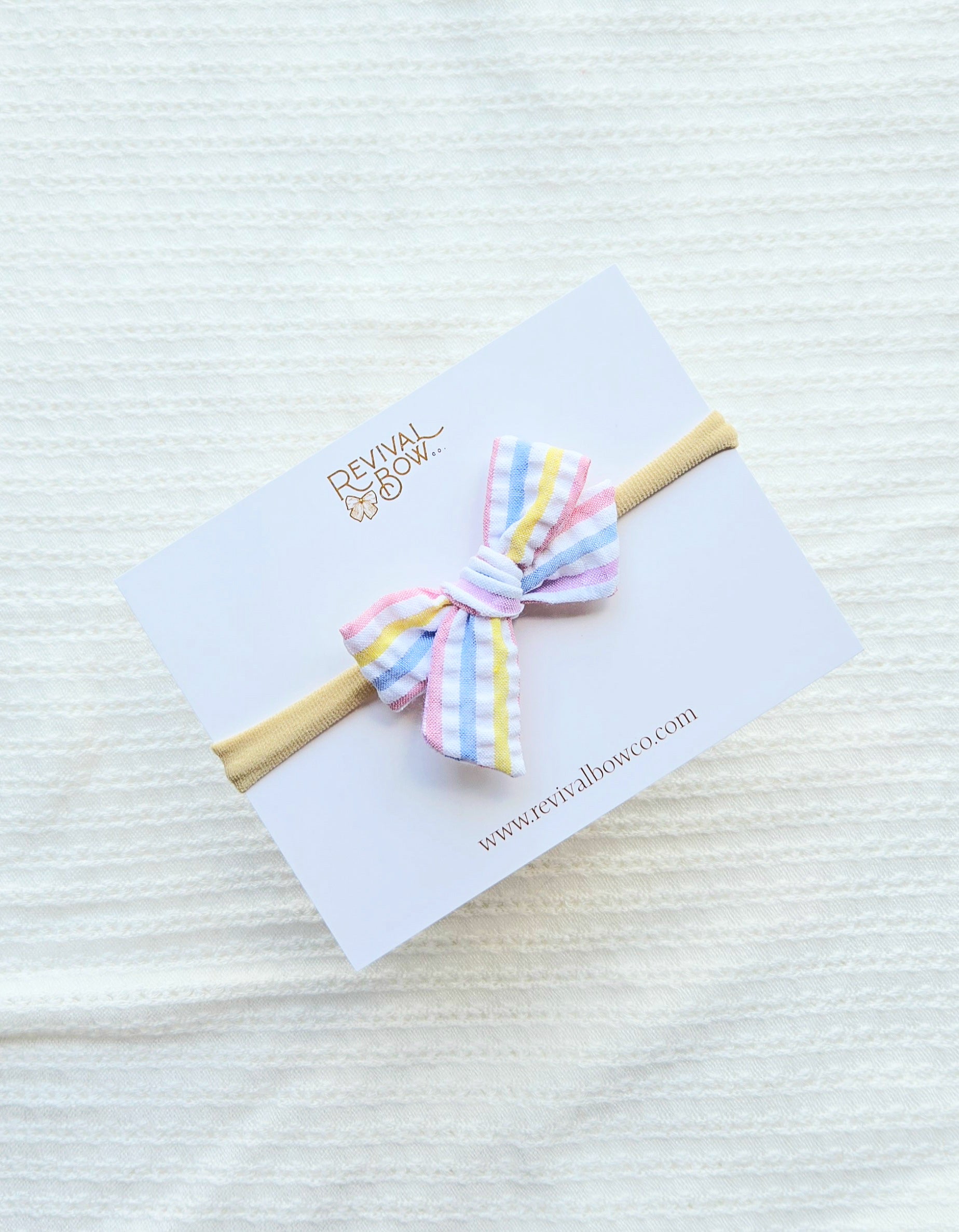Mini Pinwheel Bow • Candy Stripe