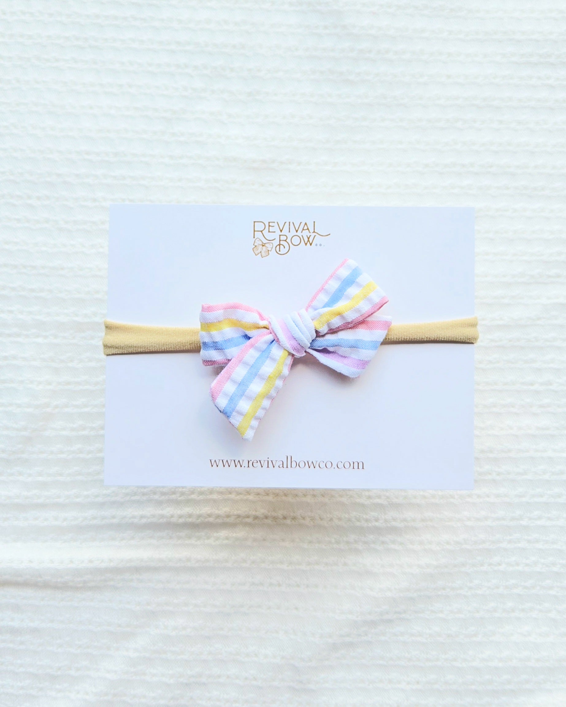 Mini Pinwheel Bow • Candy Stripe