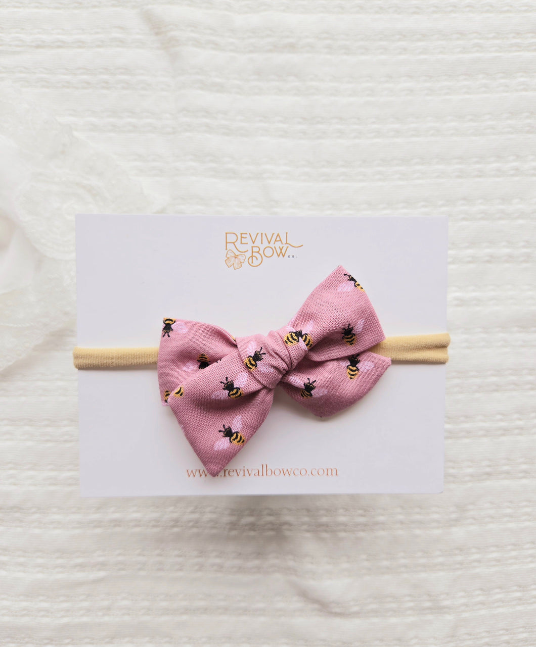 Small Pinwheel Bow • Pink Bee