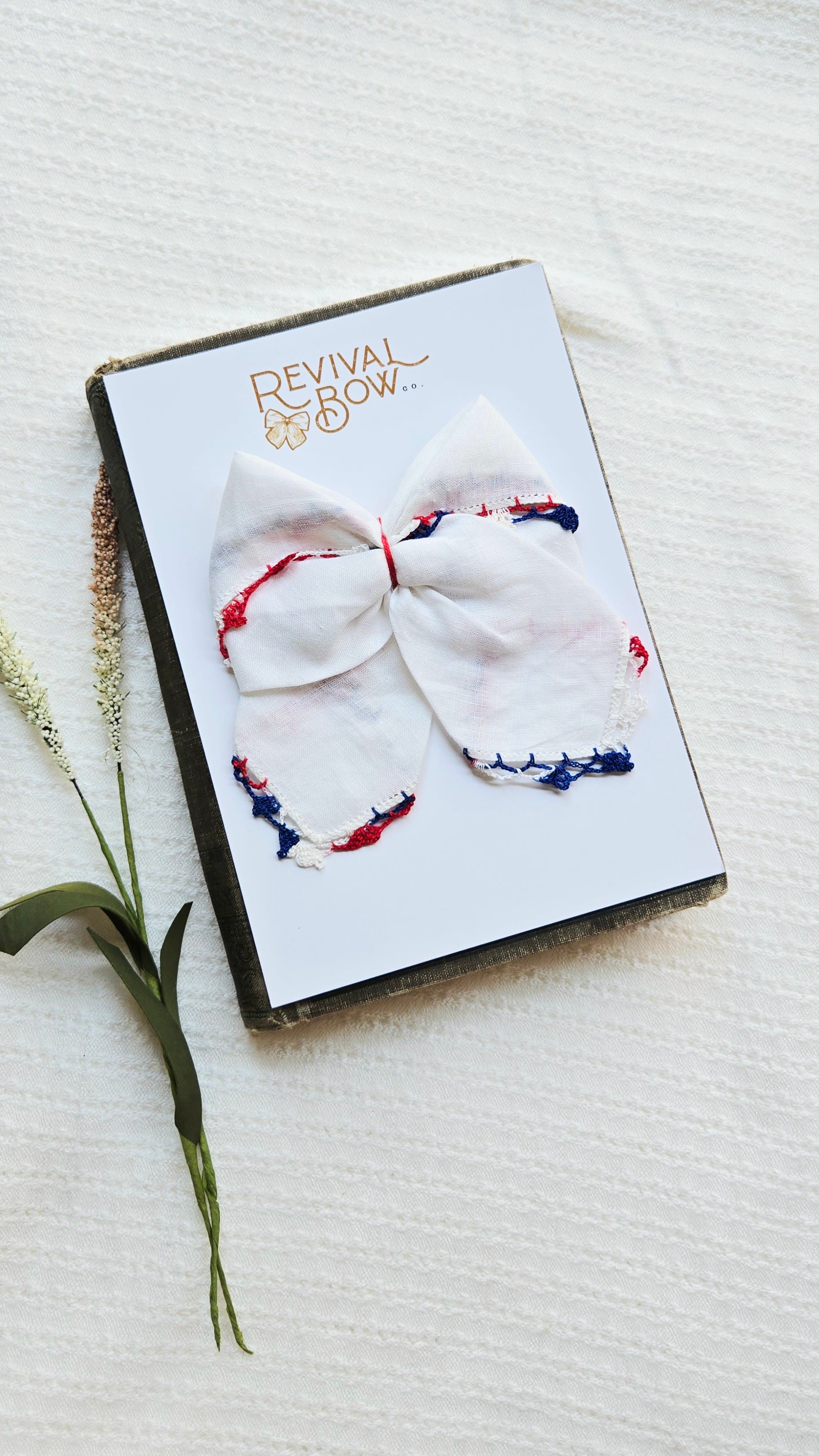 Vintage Handkerchief Bow 8