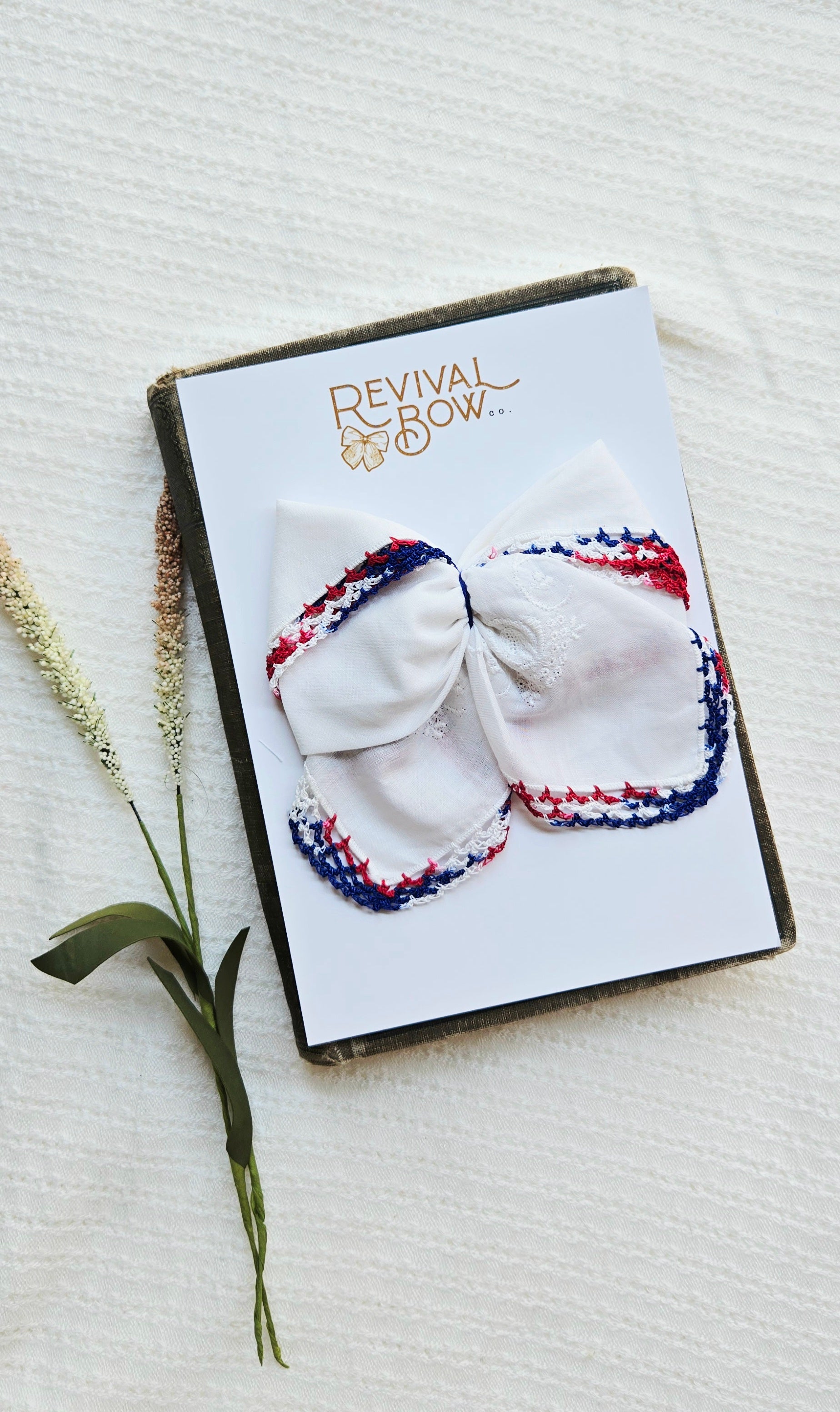 Vintage Handkerchief Bow 1