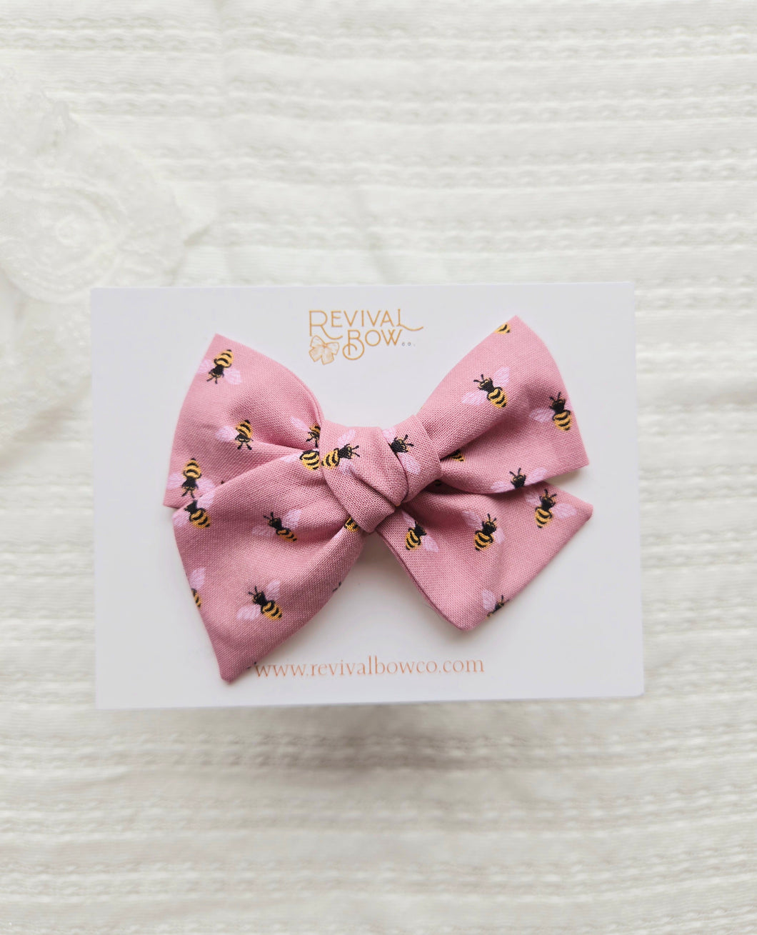 Large Pinwheel Bow • Pink Bee