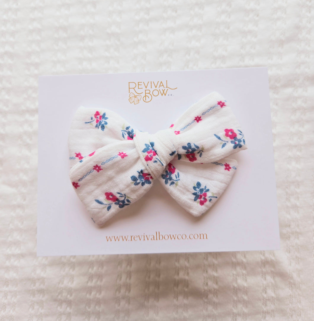 Classic Pinwheel • Floral Gauze