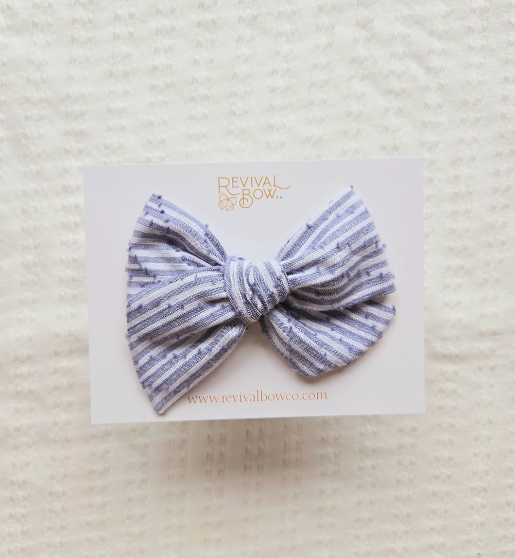 Large Pinwheel • Blue Stripe