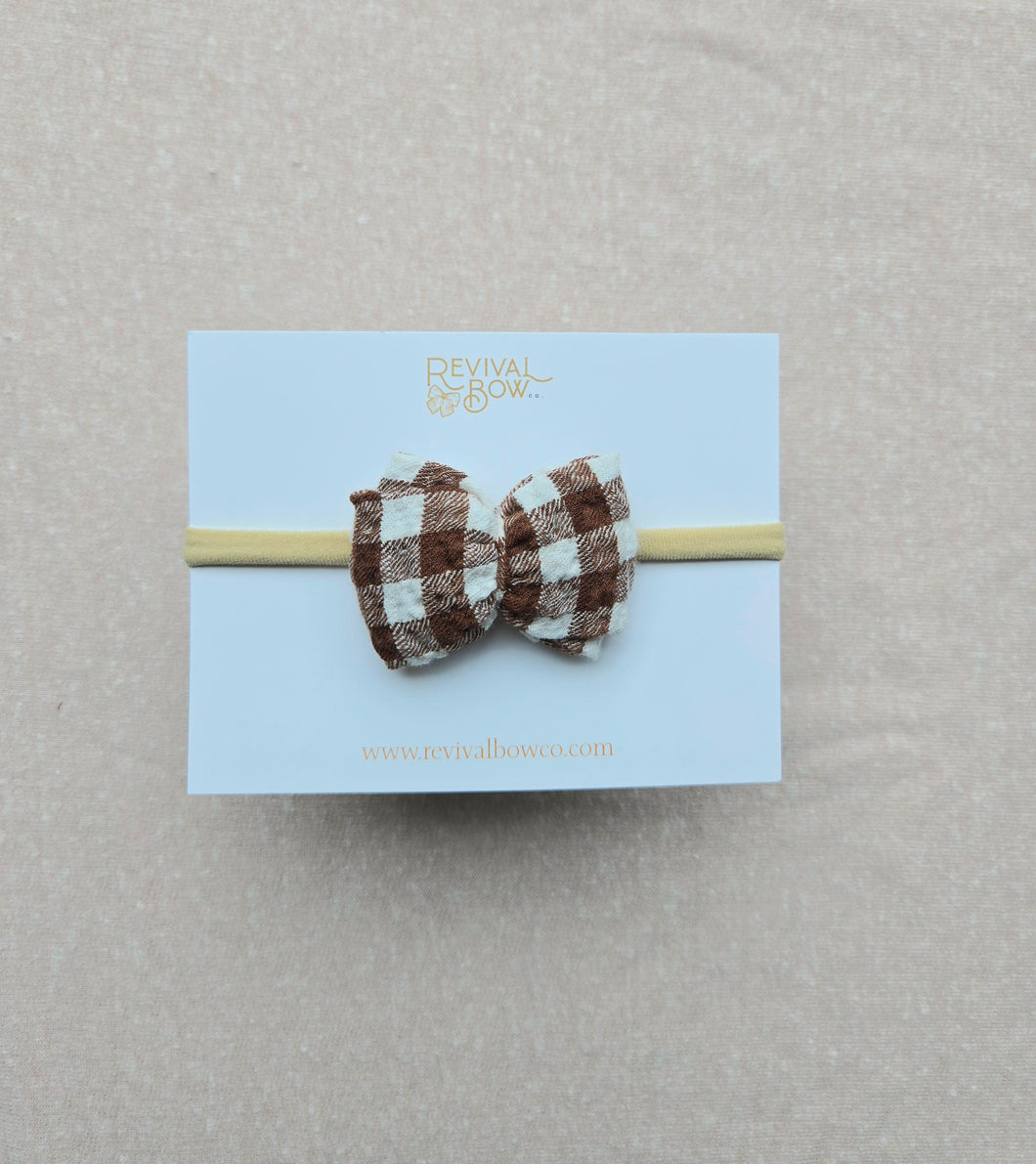 Mae Bow • Brown Gingham