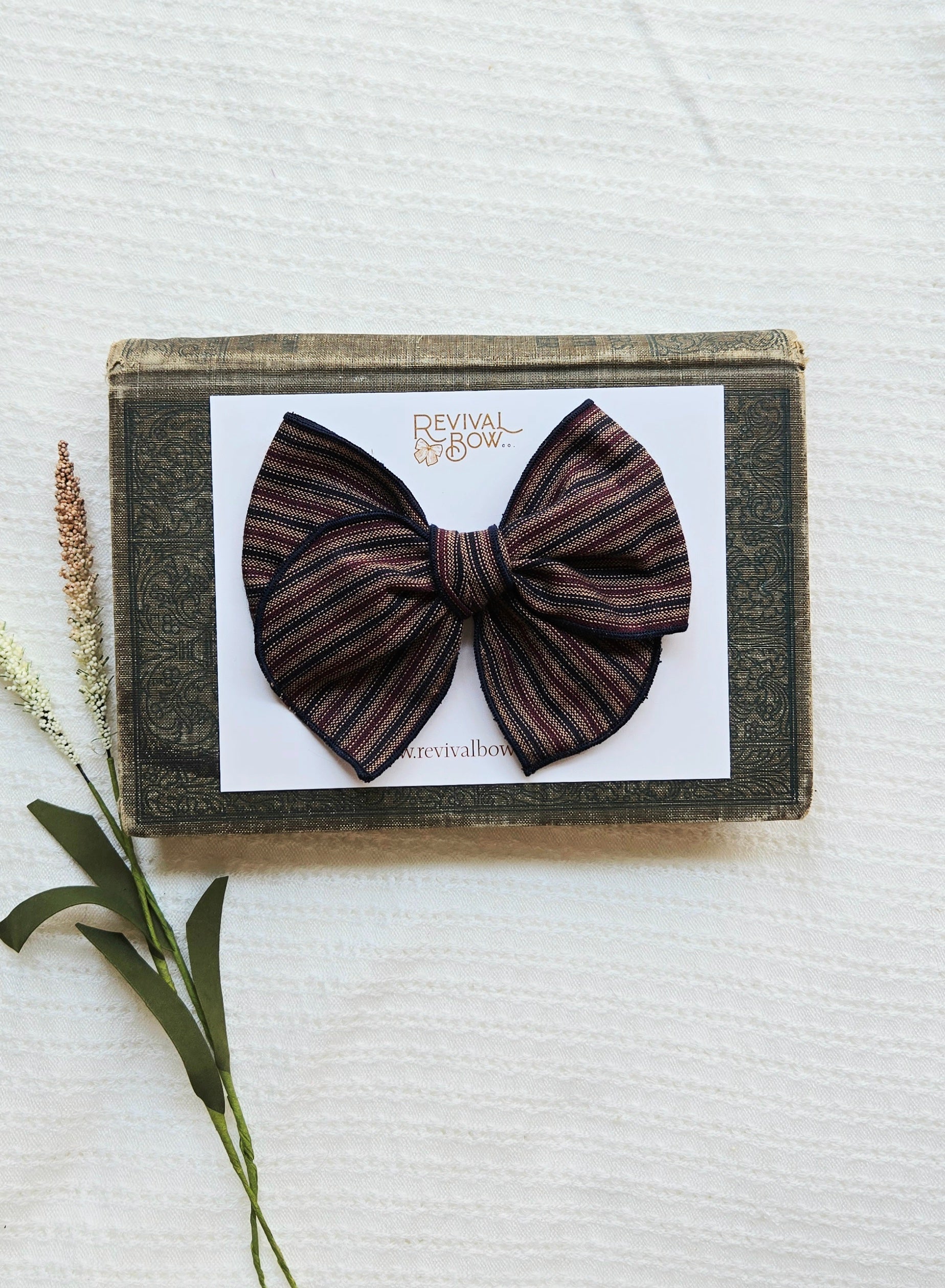 Fable Bow • Patriotic Railroad Stripe