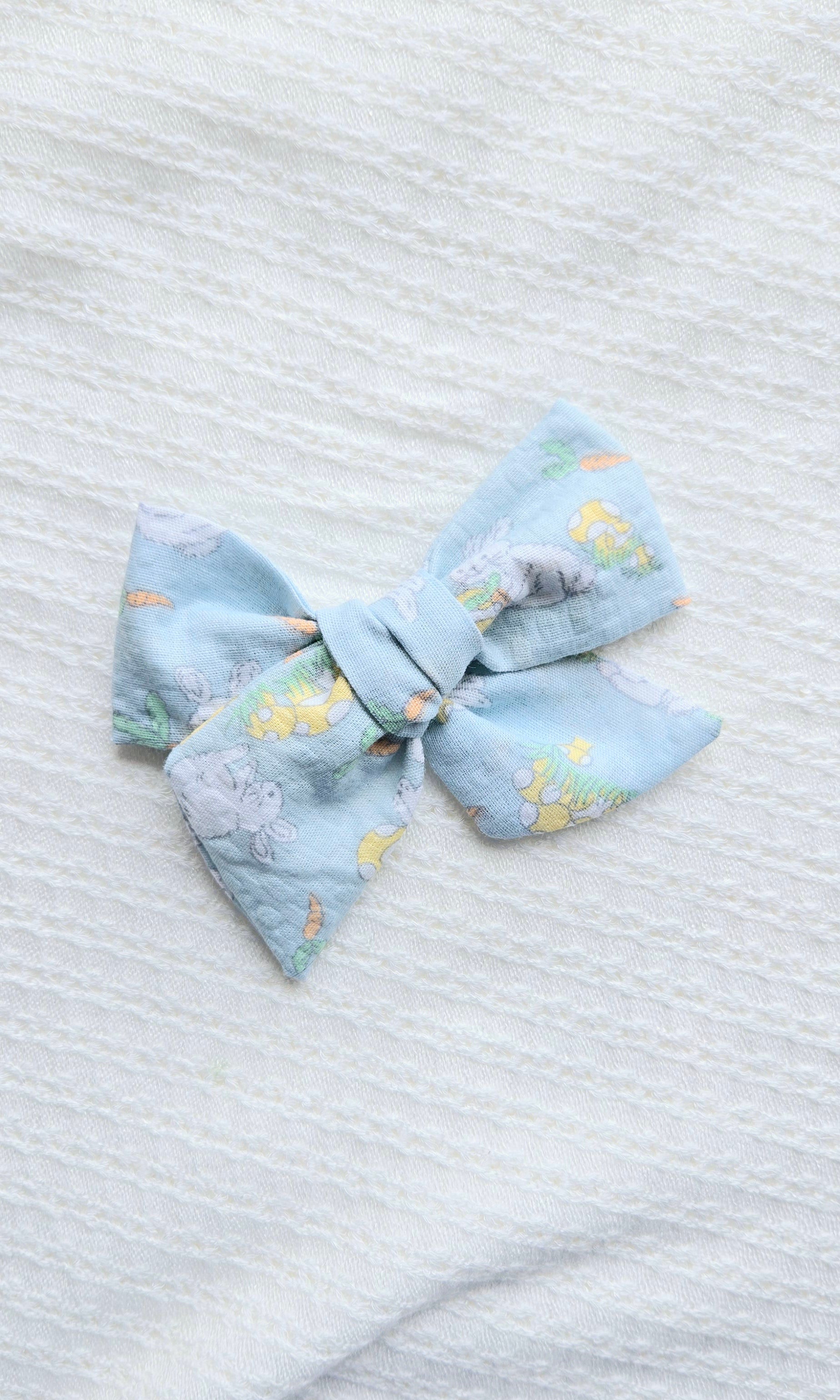 Large Pinwheel Bow • Blue Bunny