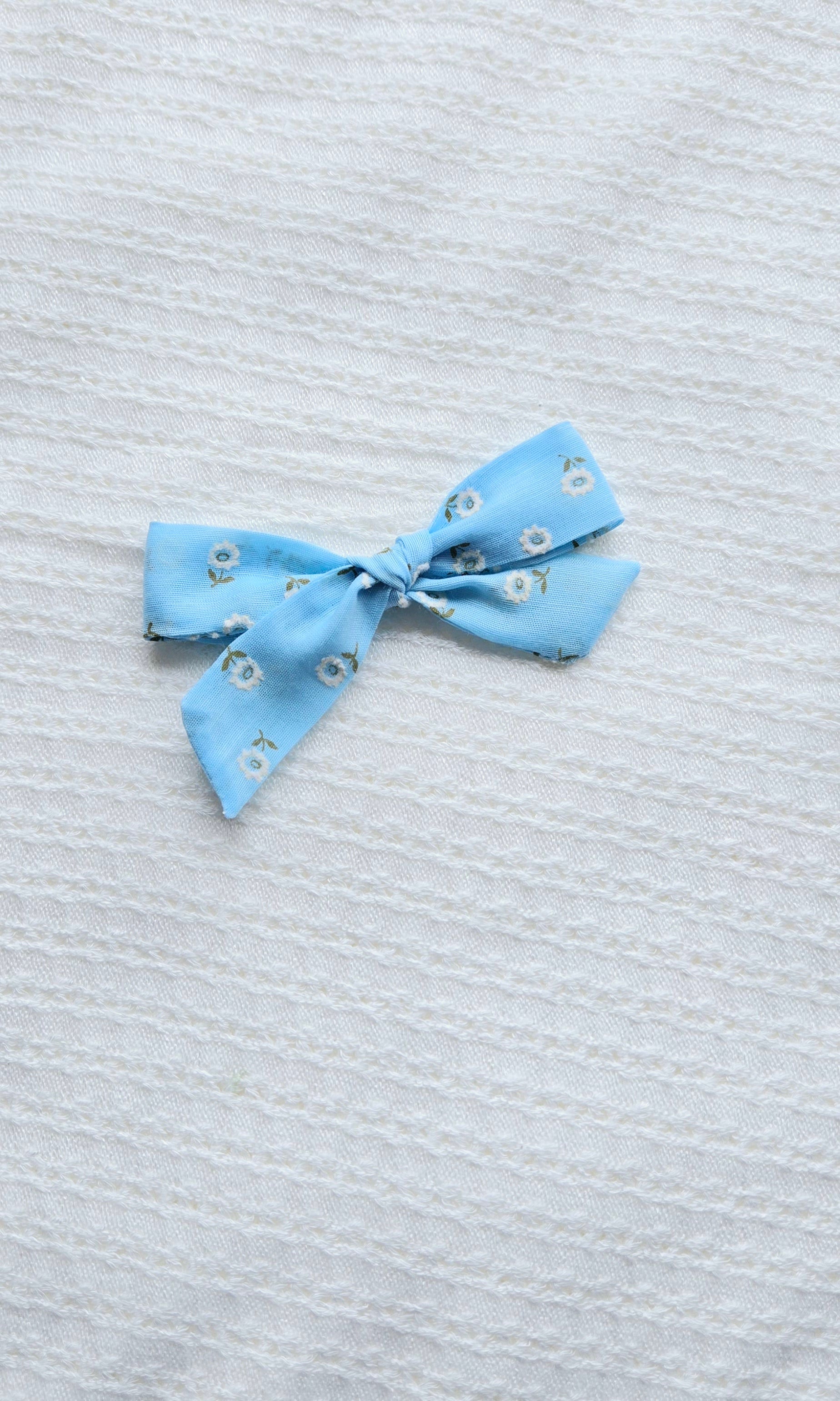 School Girl • Flocked Blue Floral