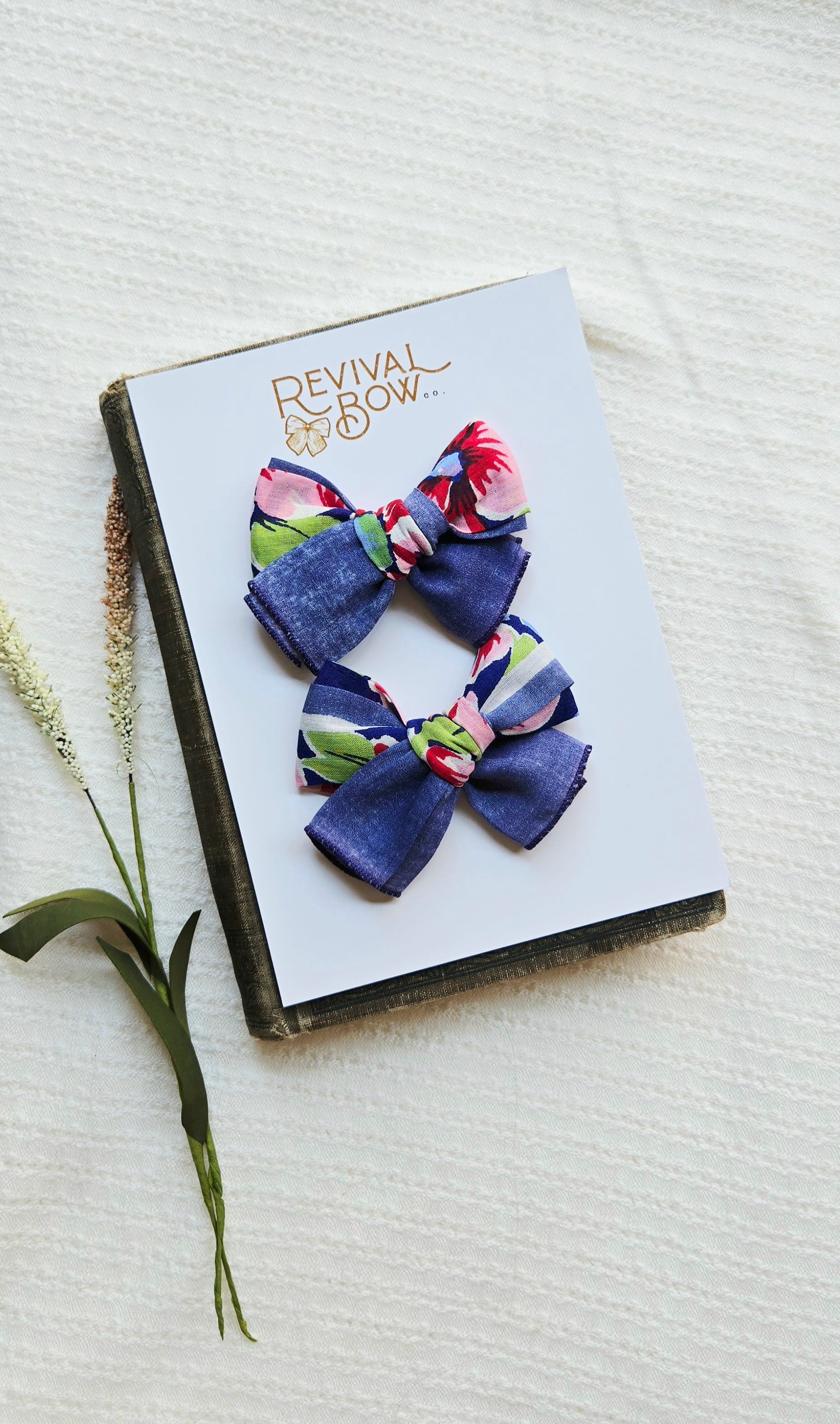 Vintage Handkerchief Pigtail Set 2