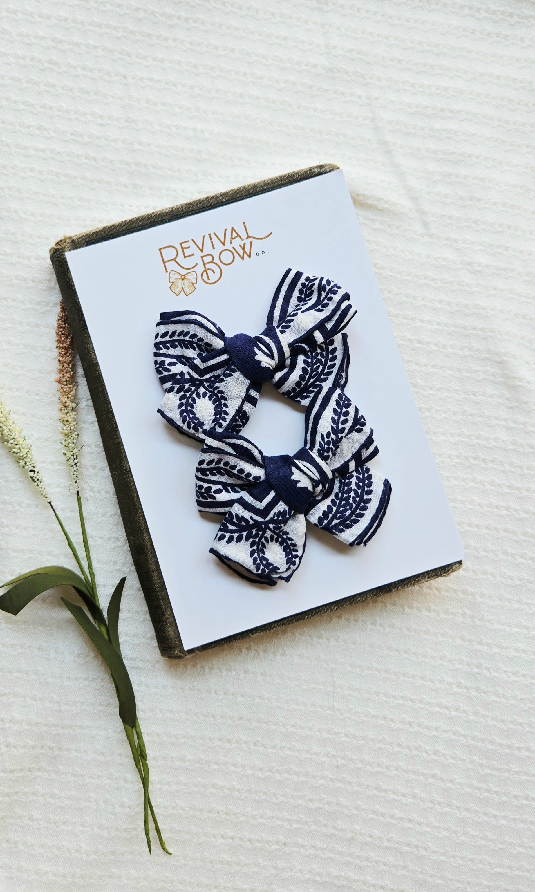 Vintage Handkerchief Pigtail Set 1