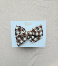 Load image into Gallery viewer, Large Pinwheel • Brown Gingham
