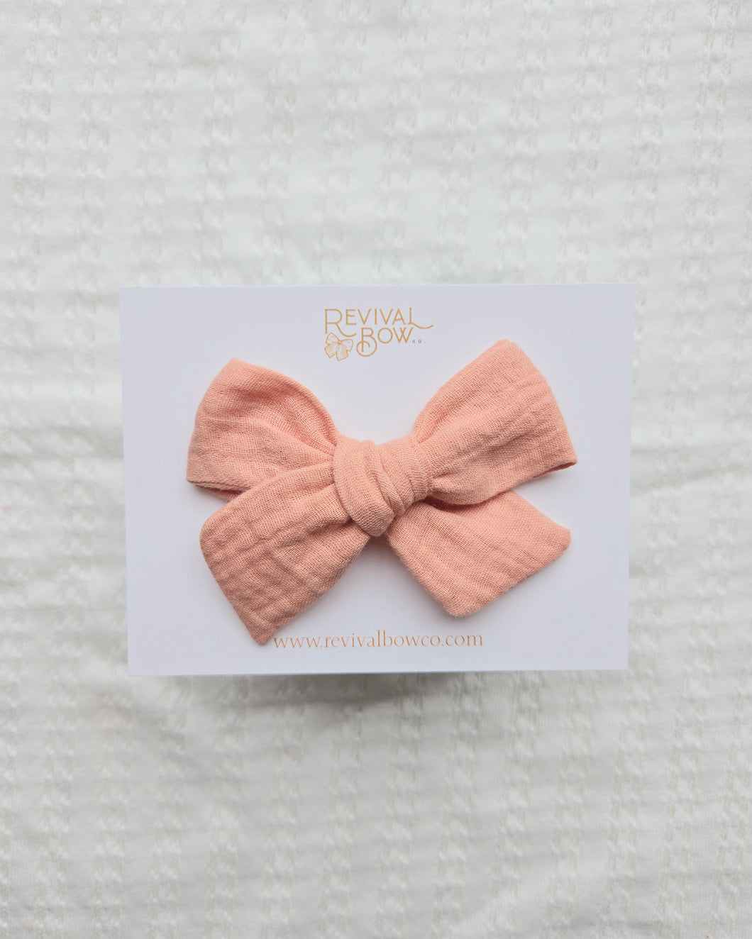 Classic Pinwheel • Peach Gauze