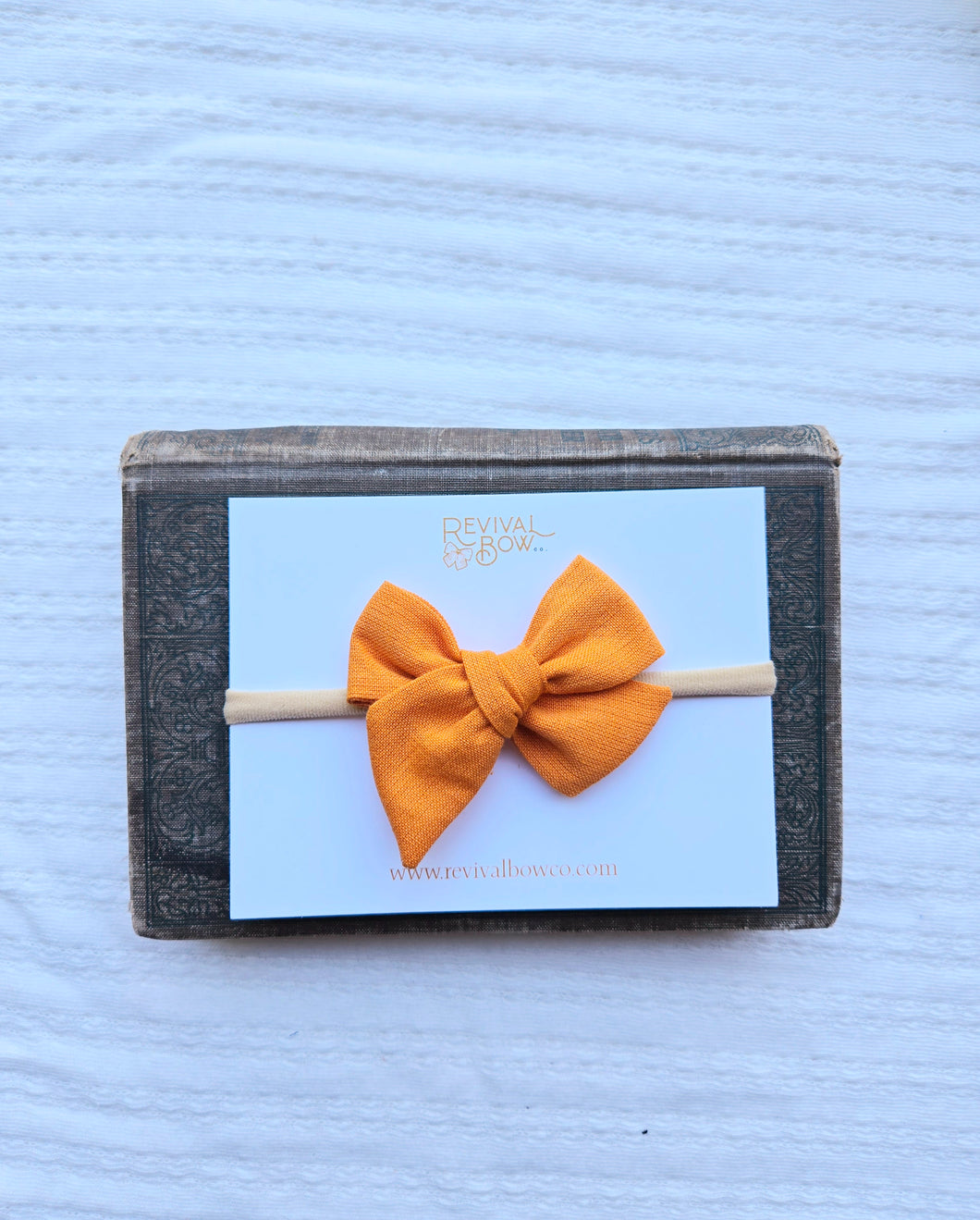 Small Pinwheel Bow • Orange