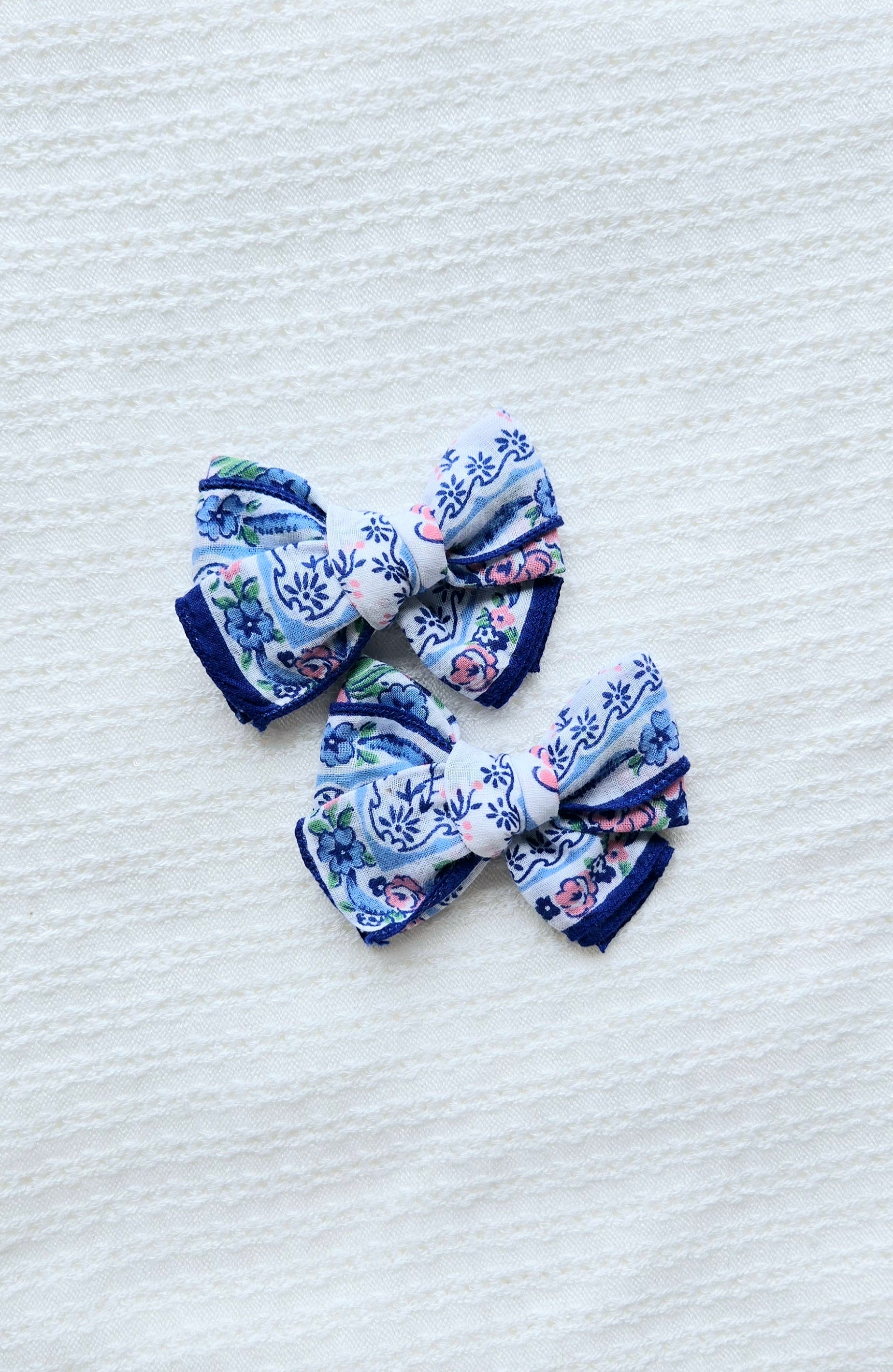 Vintage Handkerchief Pigtail Set 5