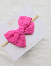 Load image into Gallery viewer, Small Pinwheel • Hot Pink Gauze
