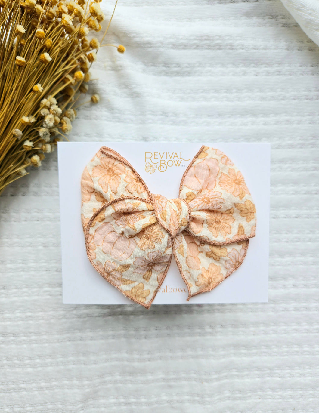 Fable Bow • Pumpkin Floral