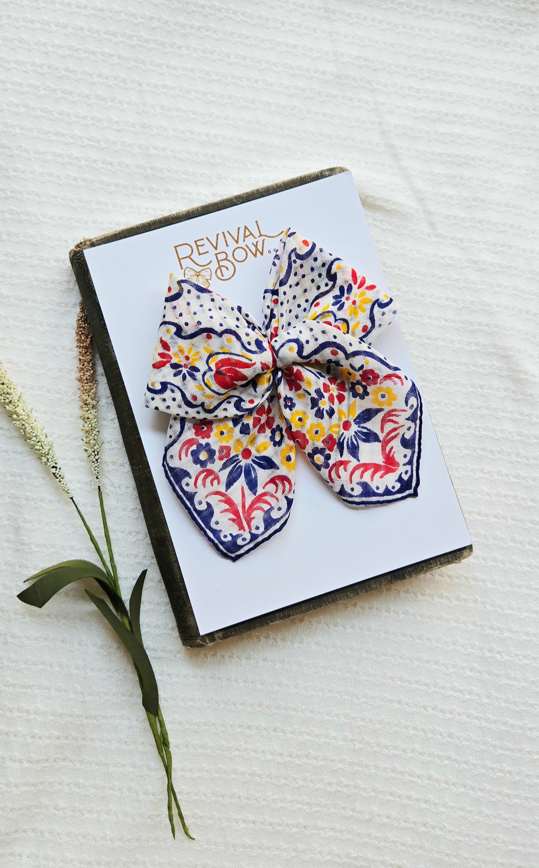 Vintage Handkerchief Bow 11