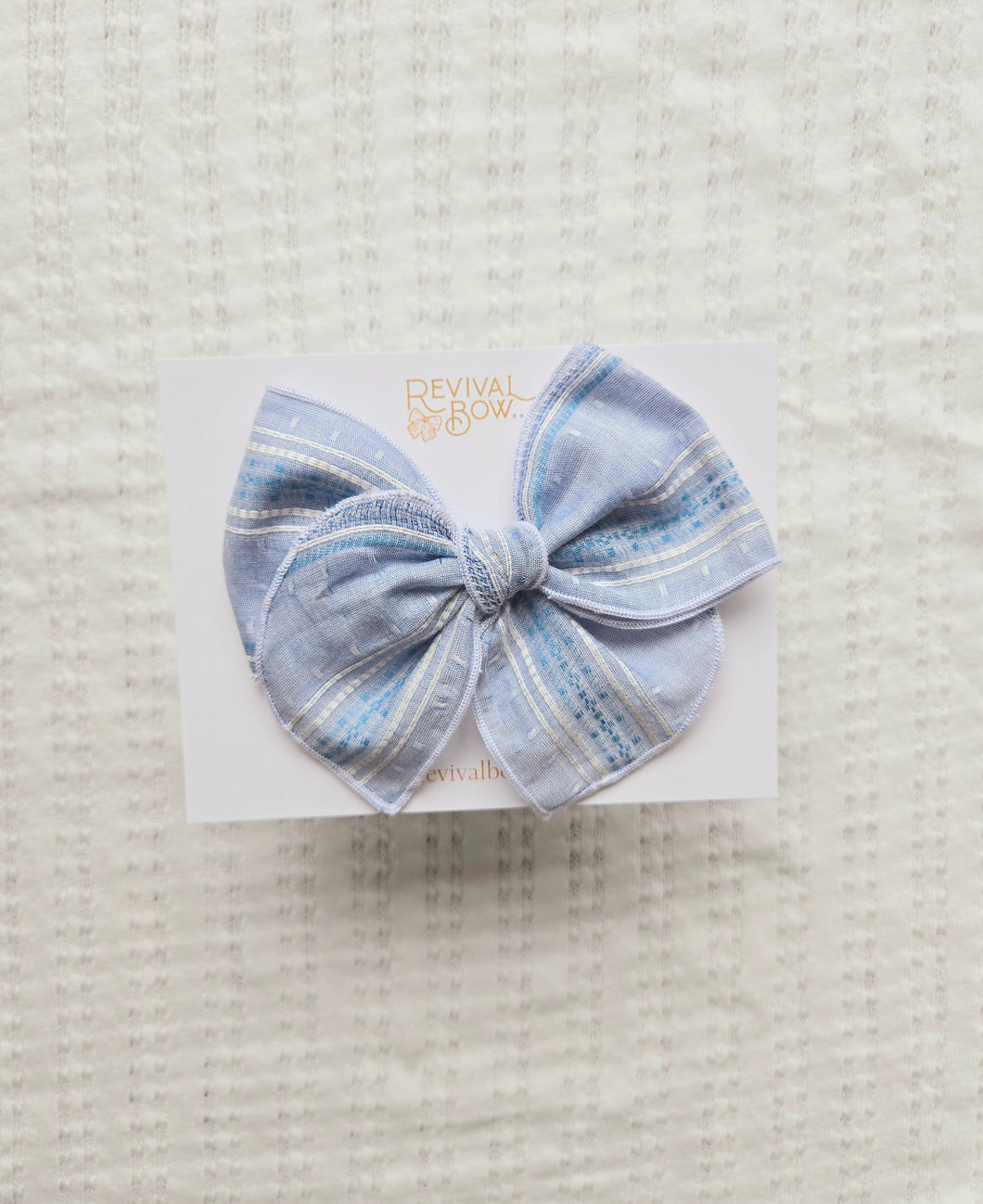 Fable Bow • Patterned Blue