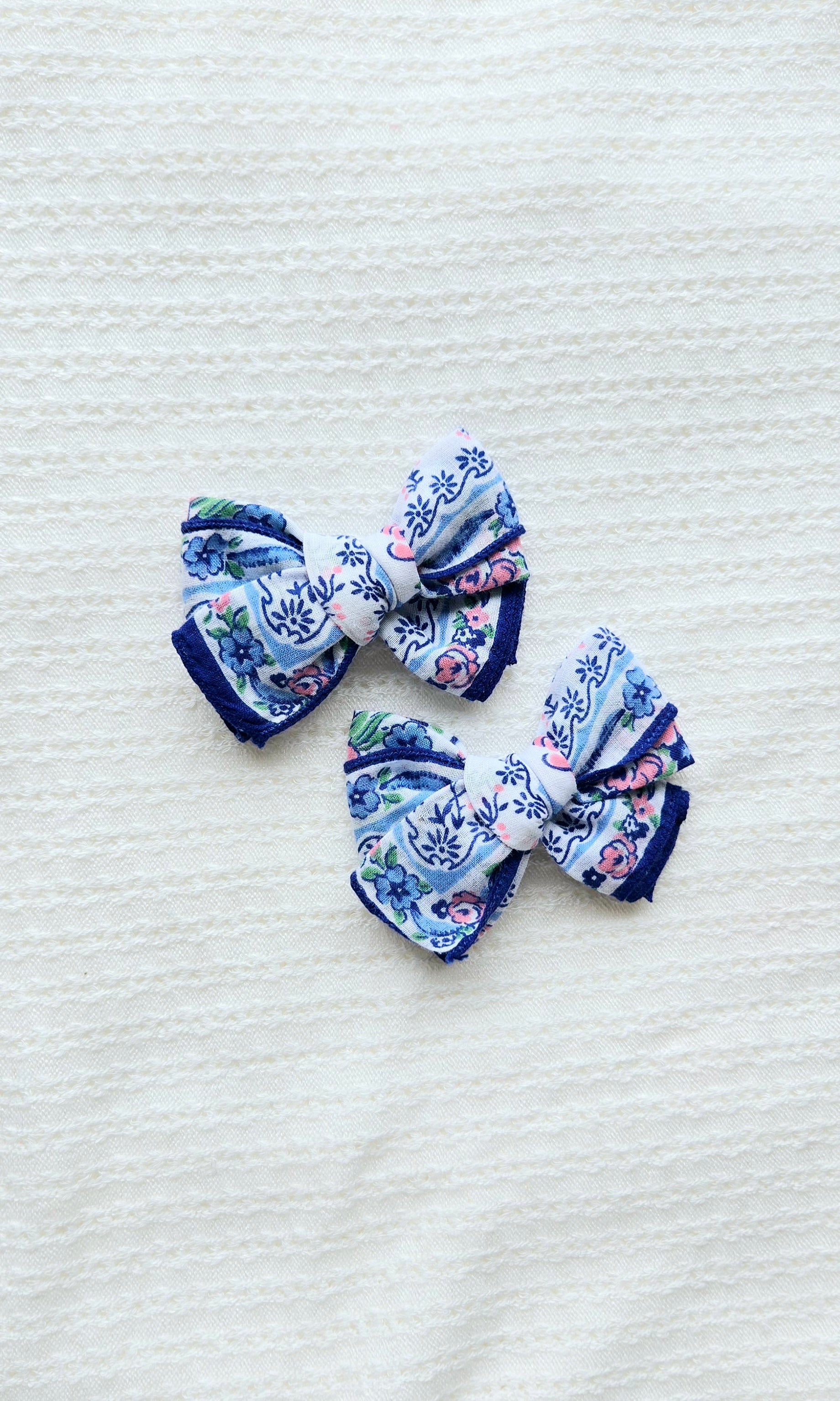 Vintage Handkerchief Pigtail Set 5