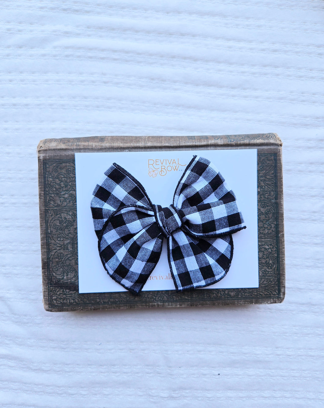 Fable Bow • Black Gingham