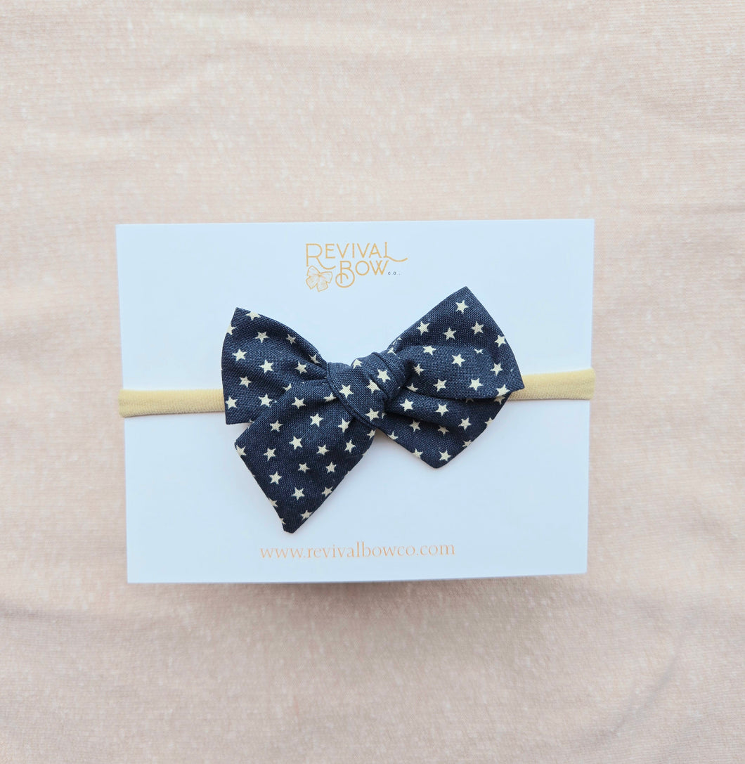 Small Pinwheel • Navy Stars