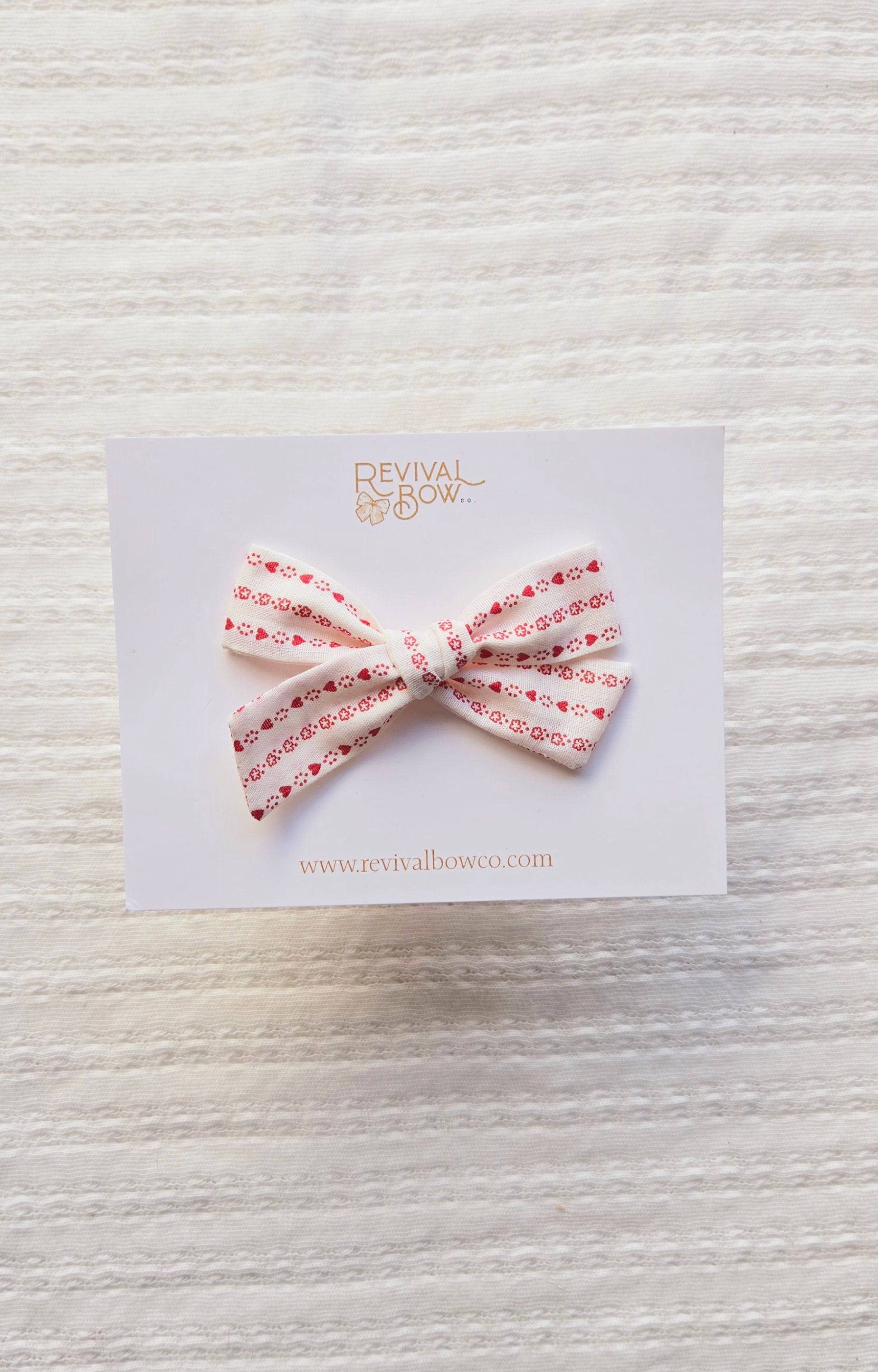 School Girl • Cream Heart Stripe