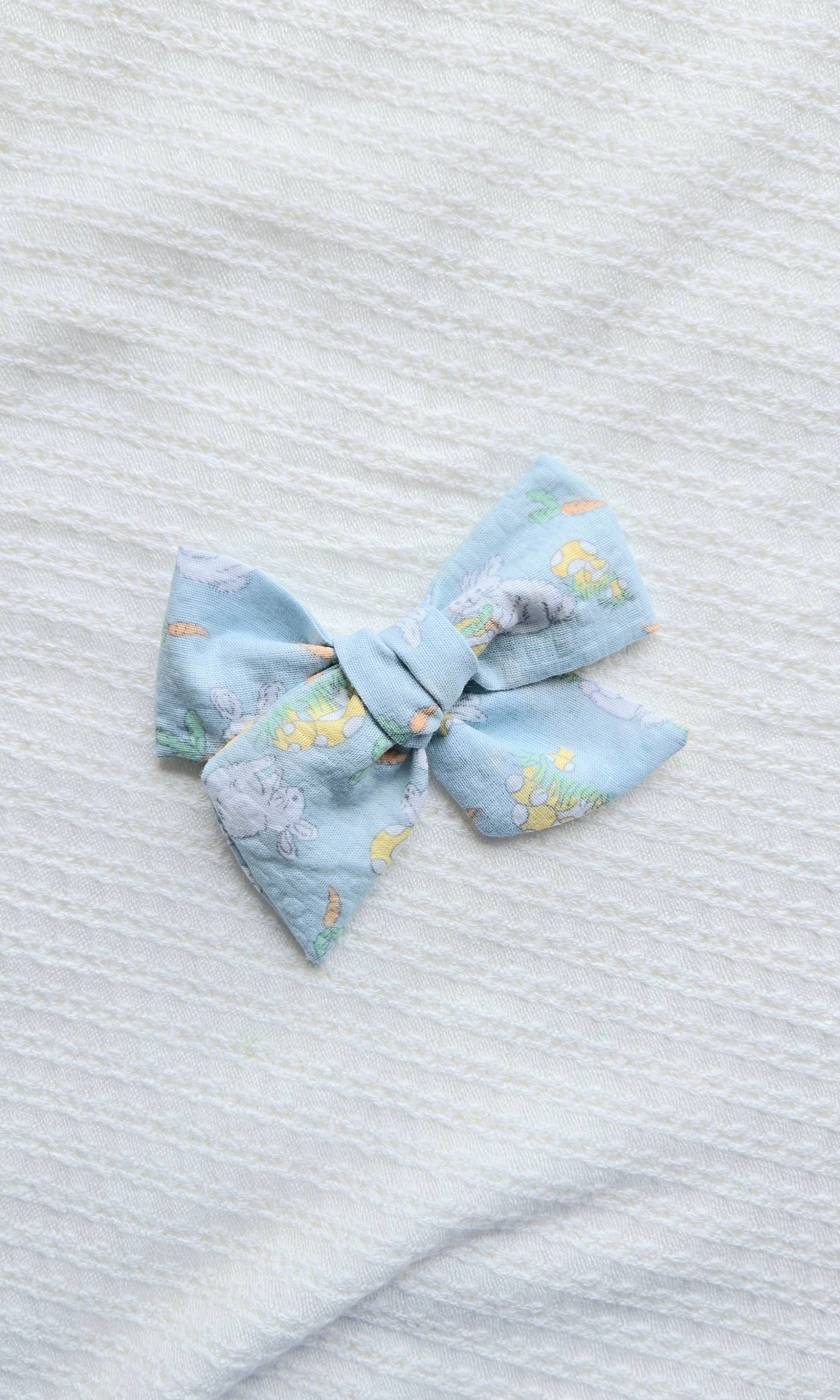 Large Pinwheel Bow • Blue Bunny