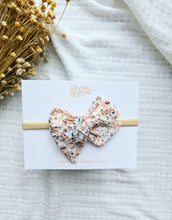 Load image into Gallery viewer, Small Pinwheel Bow • Sienna
