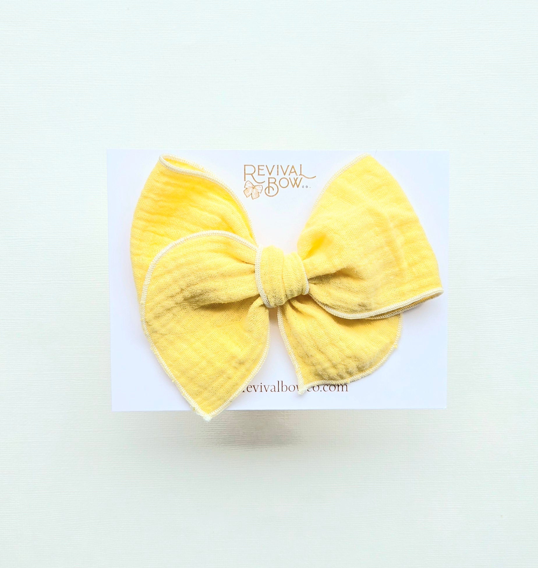 Fable Bow • Daffodil Gauze