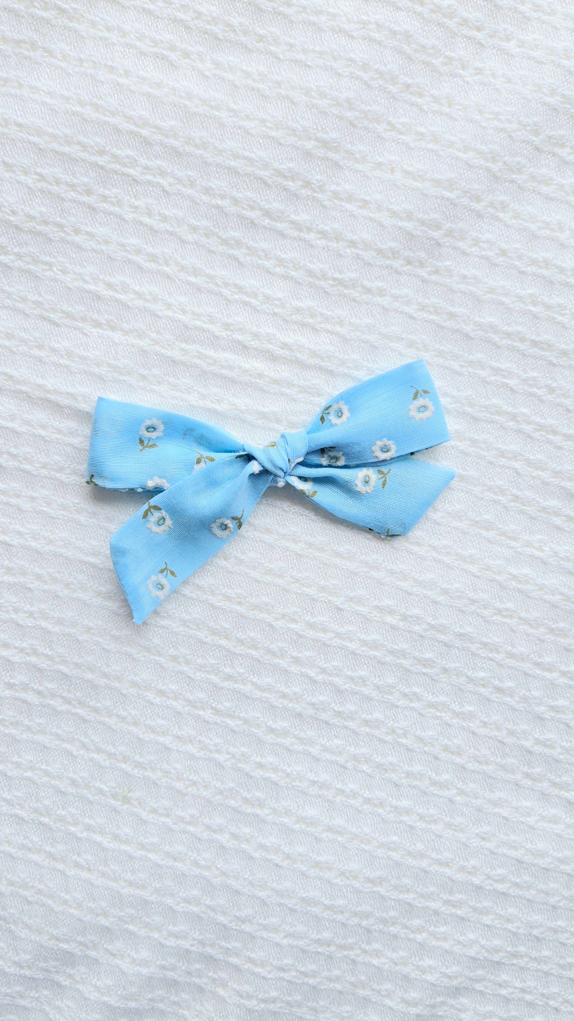School Girl • Flocked Blue Floral