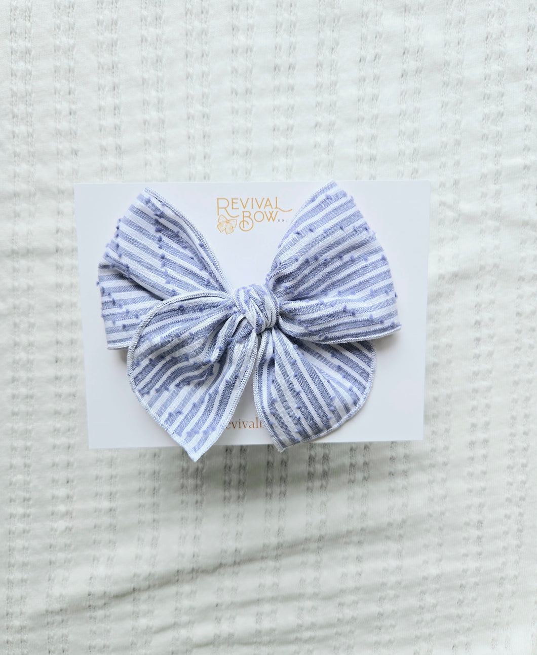 Fable Bow • Striped Blue