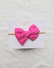 Load image into Gallery viewer, Small Pinwheel • Hot Pink Gauze
