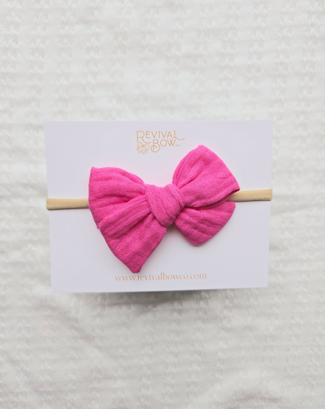 Small Pinwheel • Hot Pink Gauze