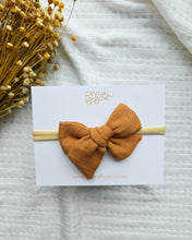 Load image into Gallery viewer, Small Pinwheel Bow • Cinnamon
