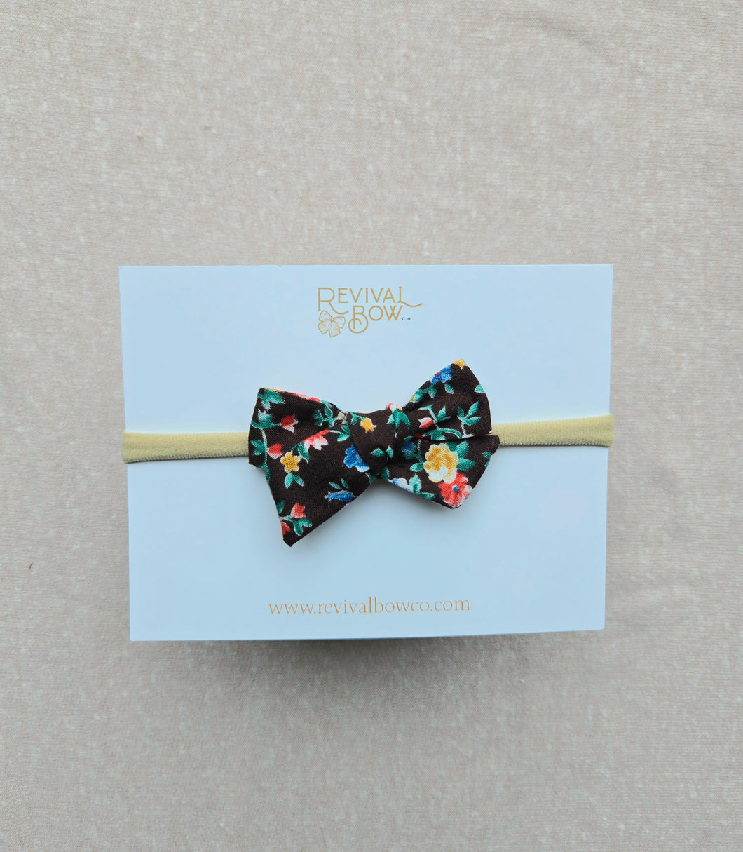 Mini Pinwheel Bow • Deep Floral